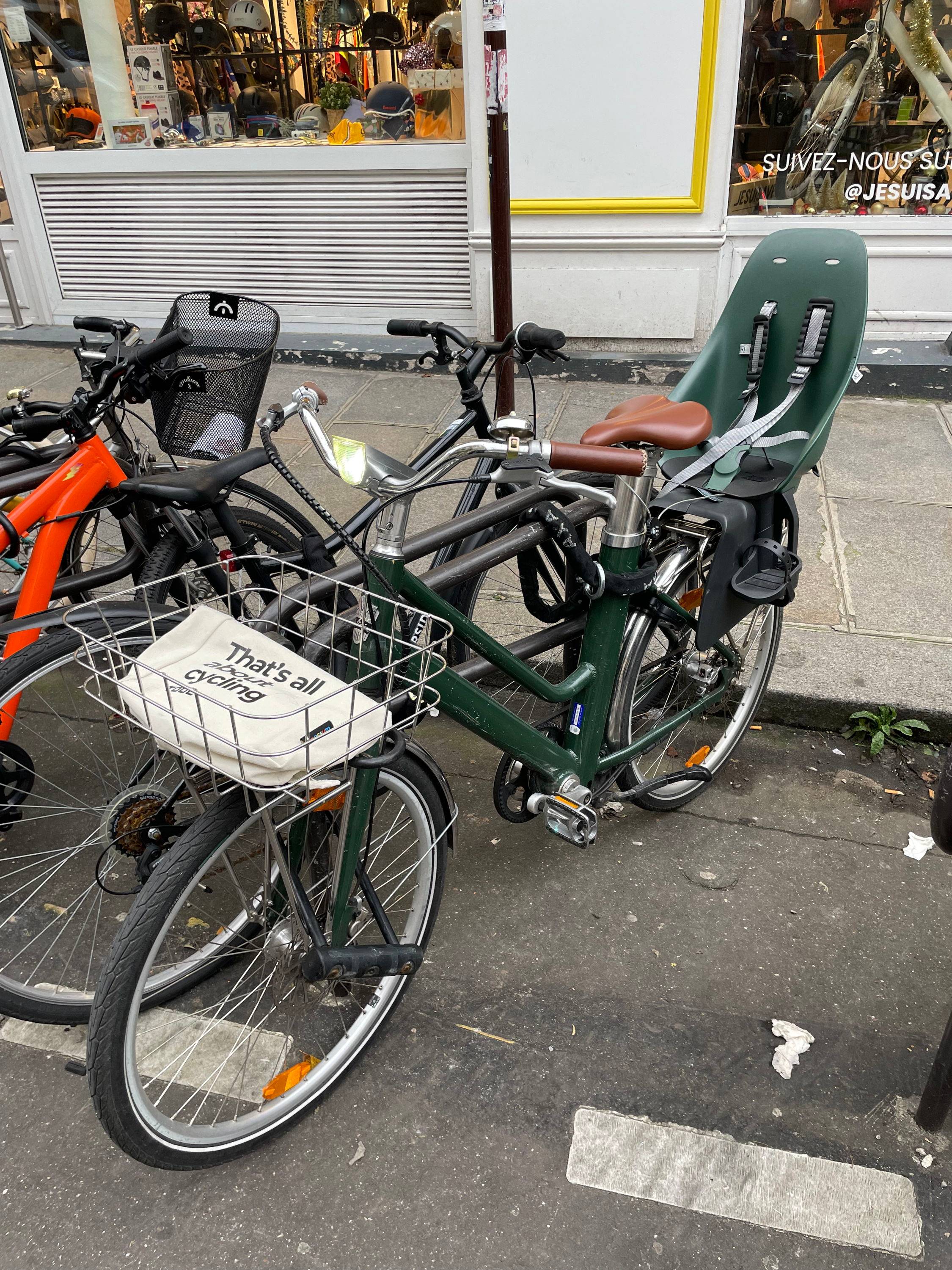 Vends vélo électrique Voltaire Courcelles vert anglais