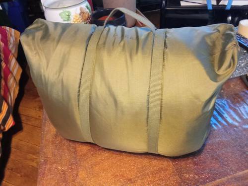 Sac de couchage armée française TTA F1 Willefert Annoeullin 1993. Revêtement étanche. -5°