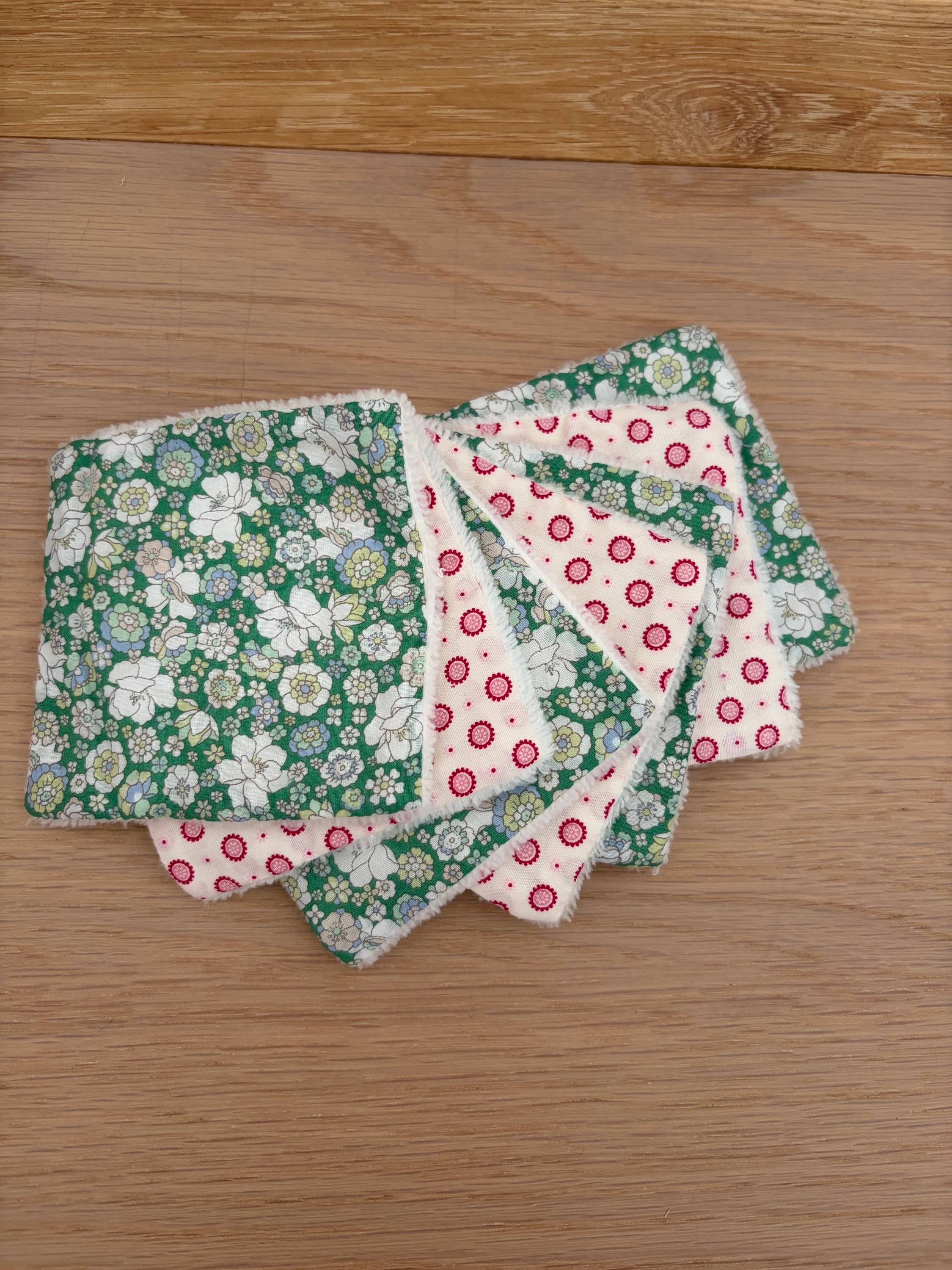 Vends lot de 8 cotons lavables