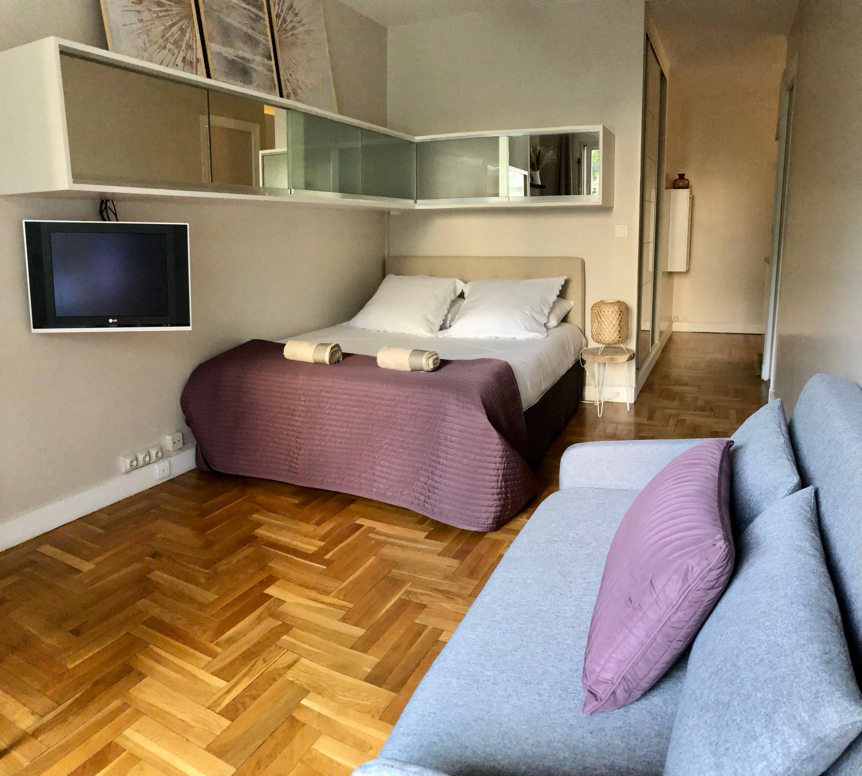 Loue studio meublé - 30m² - métro Charonne - Résidence de Standing
