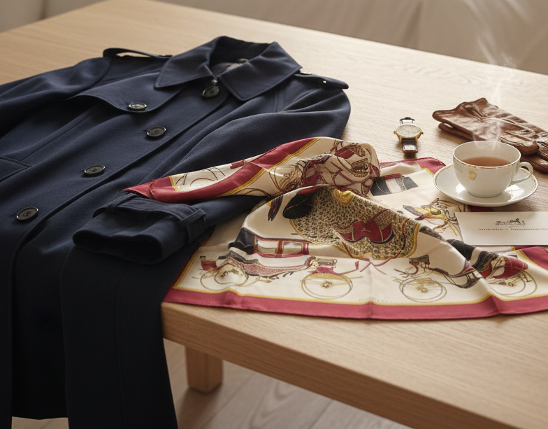 Vends sublime et authentique carré en soie Hermès, modèle iconique "Les Voitures à Transformation" - 90x90