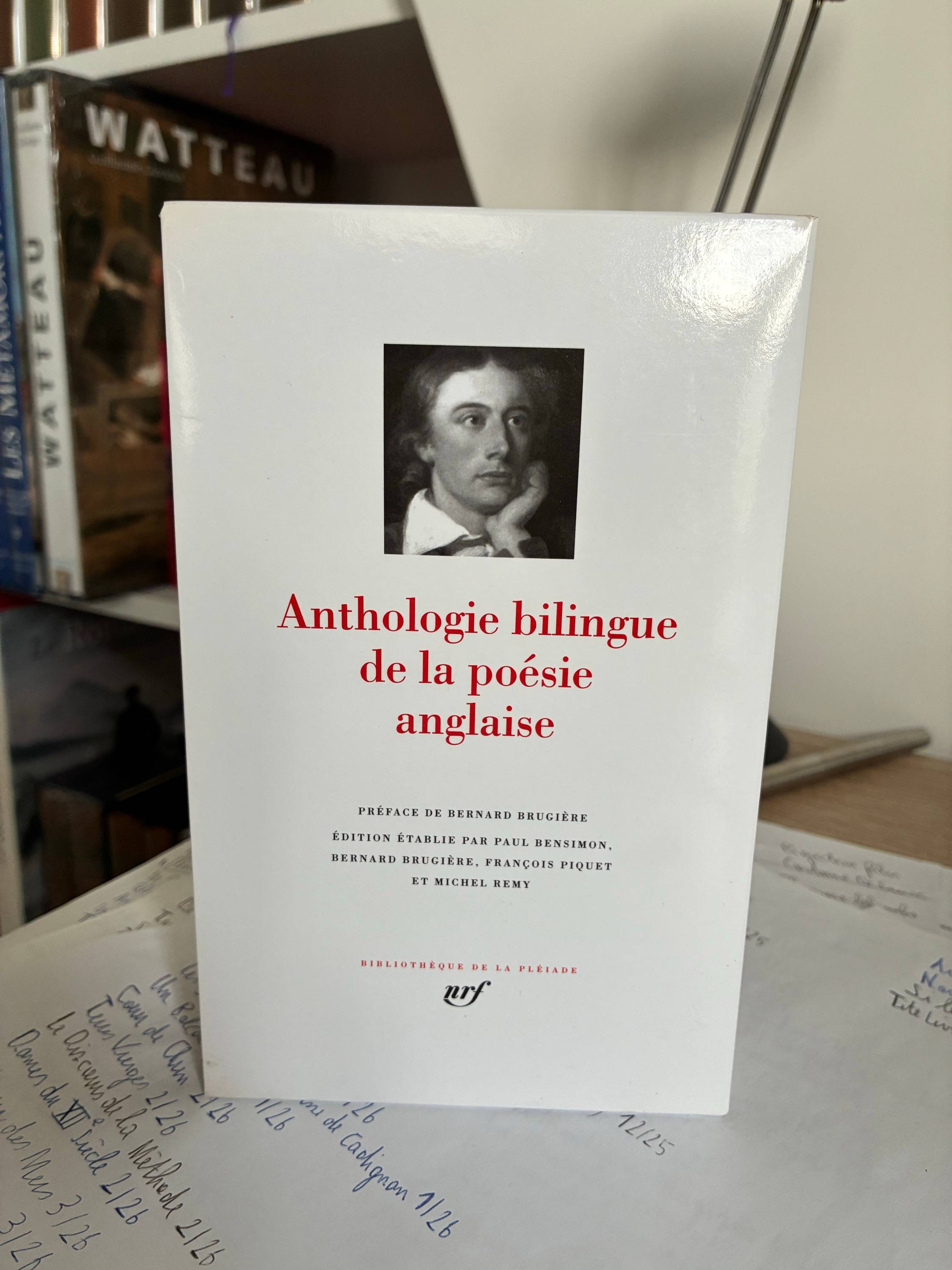 Pleiade anthologie bilingue de la poésie anglaise