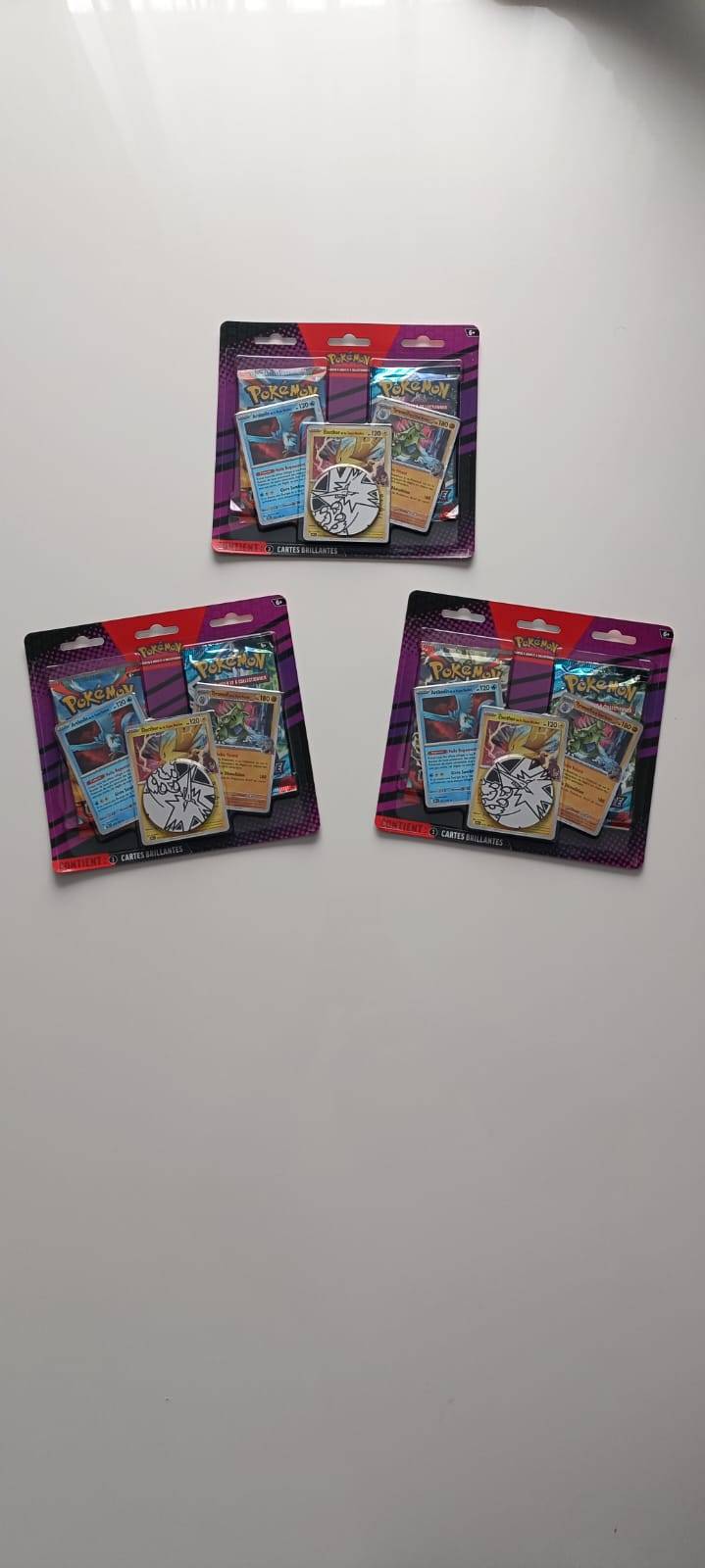 Pack double booster de la team rocket avec 3 cartes brillantes