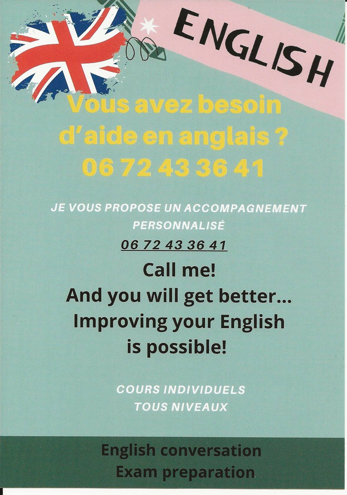 Propose Cours d’anglais et d’espagnol
