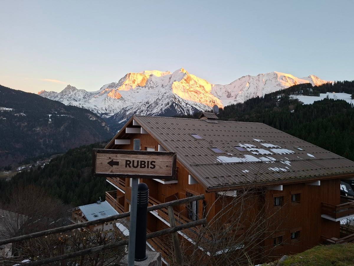 Loue appartement 6 couchages, 3 chambres au Bettex, vue Mont-Blanc, Saint-Gervais (74)