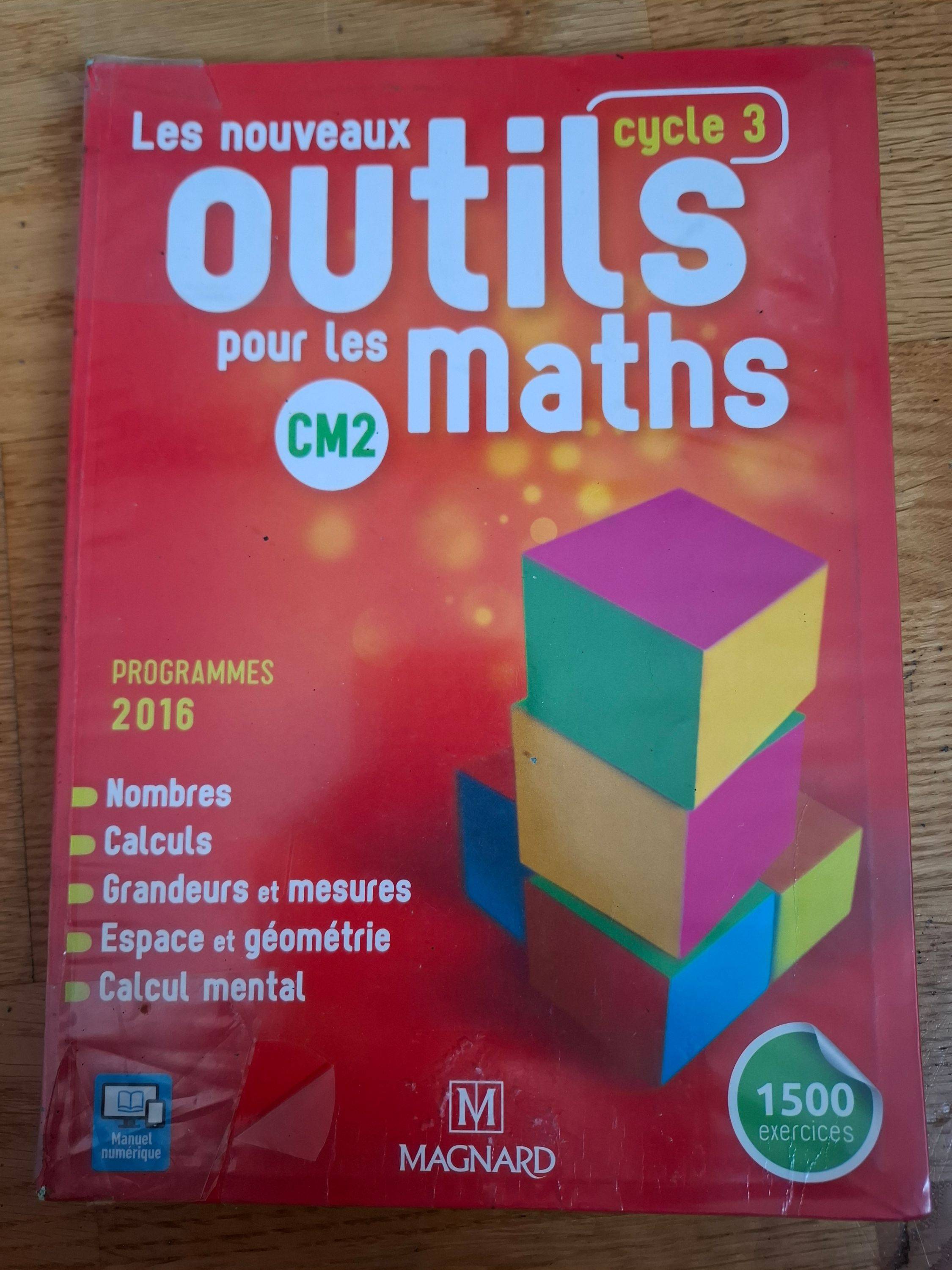 Vends manuel de mathématiques CM2