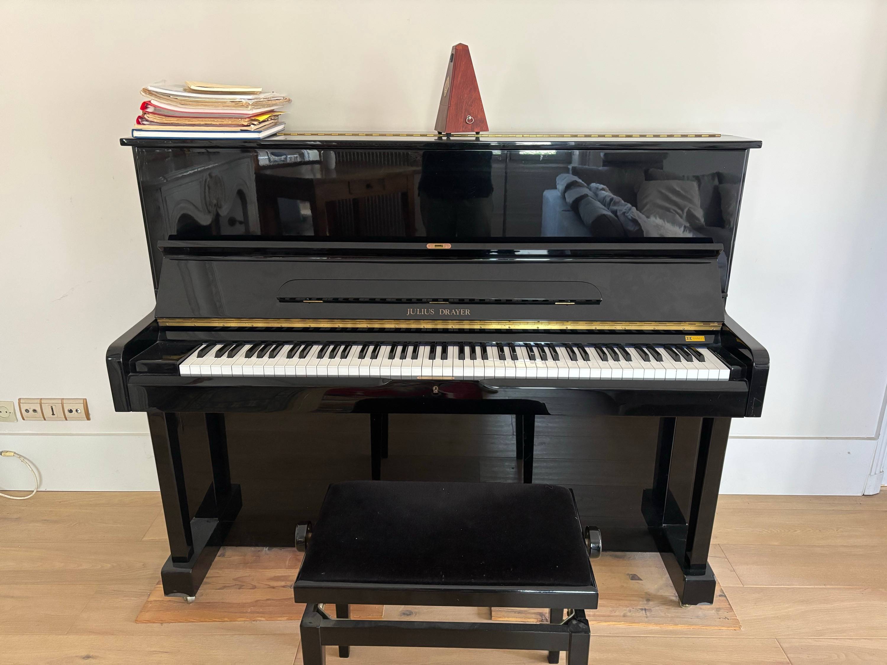 Vends piano droit Julius Drayer