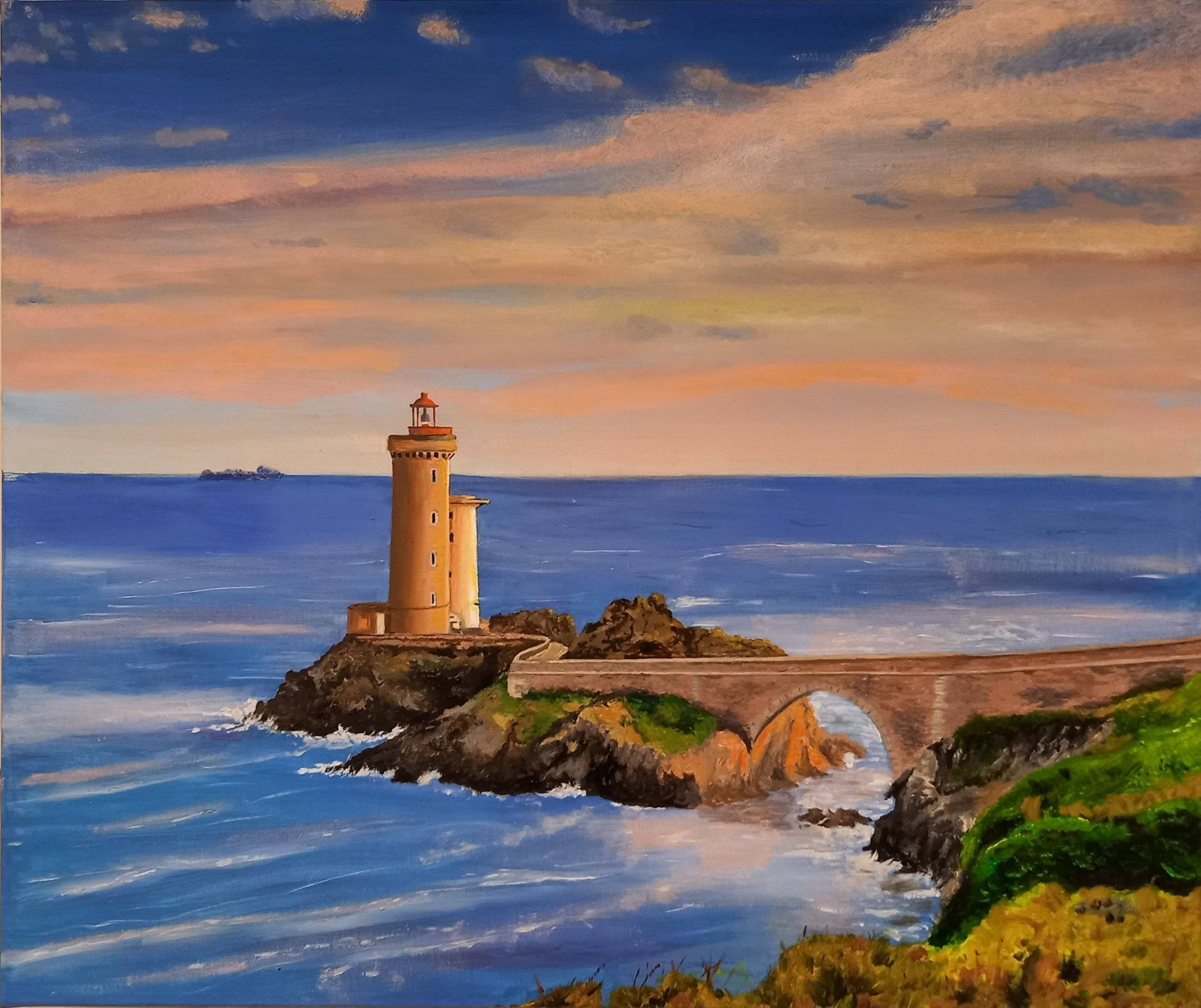 Vends tableau : peinture à l’huile : phare du Petit Minou