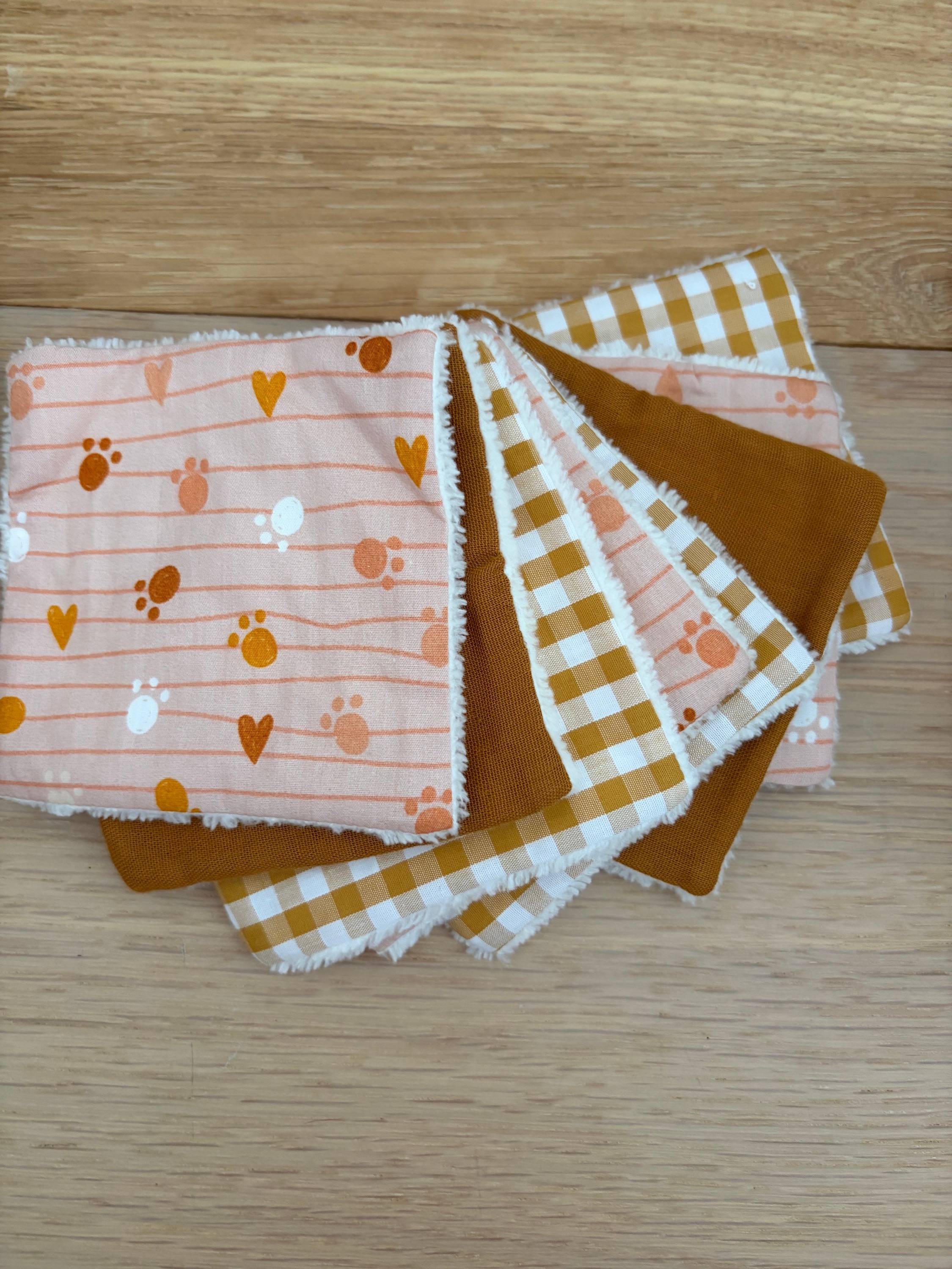 Vends lot de 8 cotons réutilisables