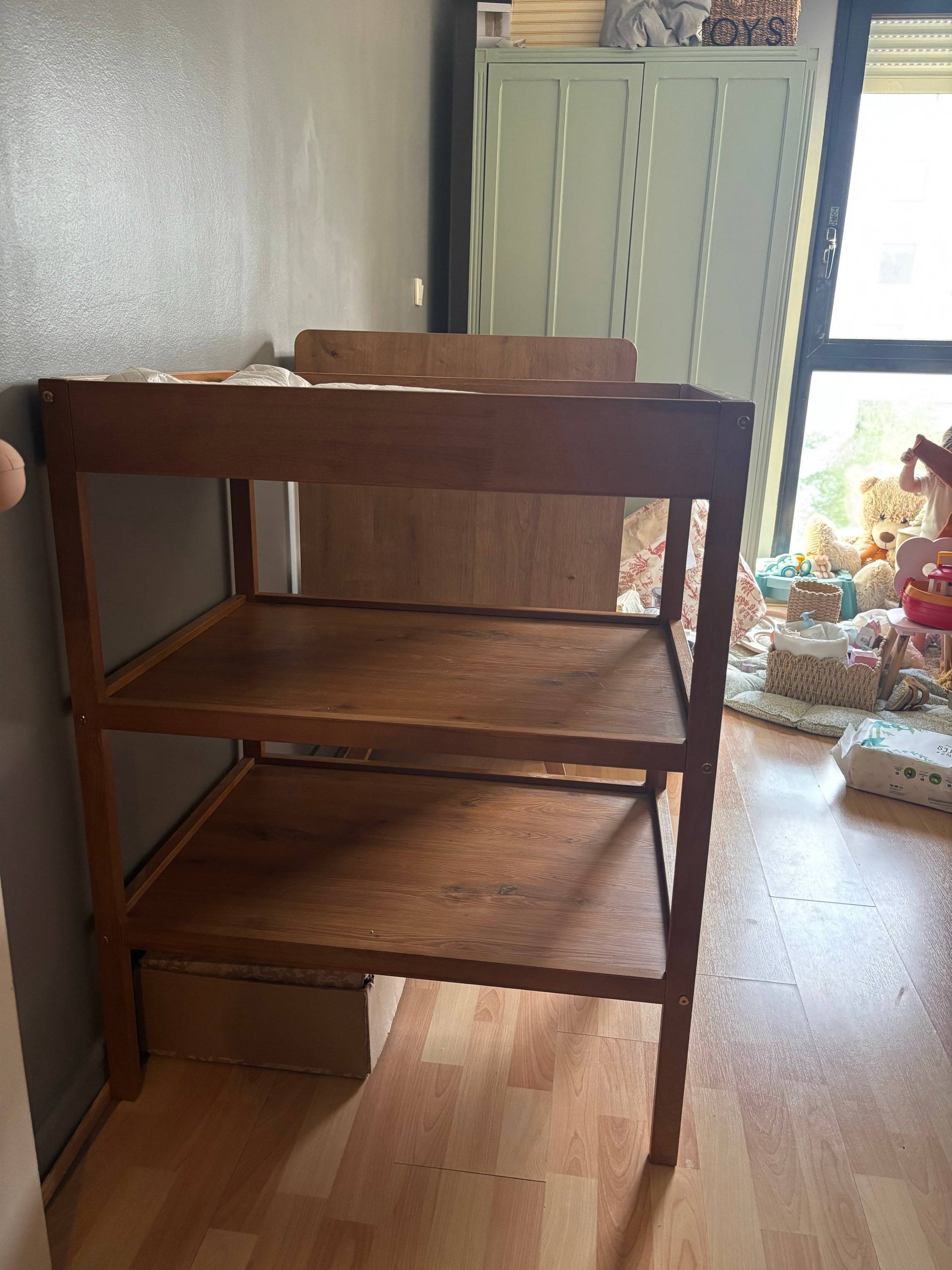Vends table à langer en bois - petite Amélie