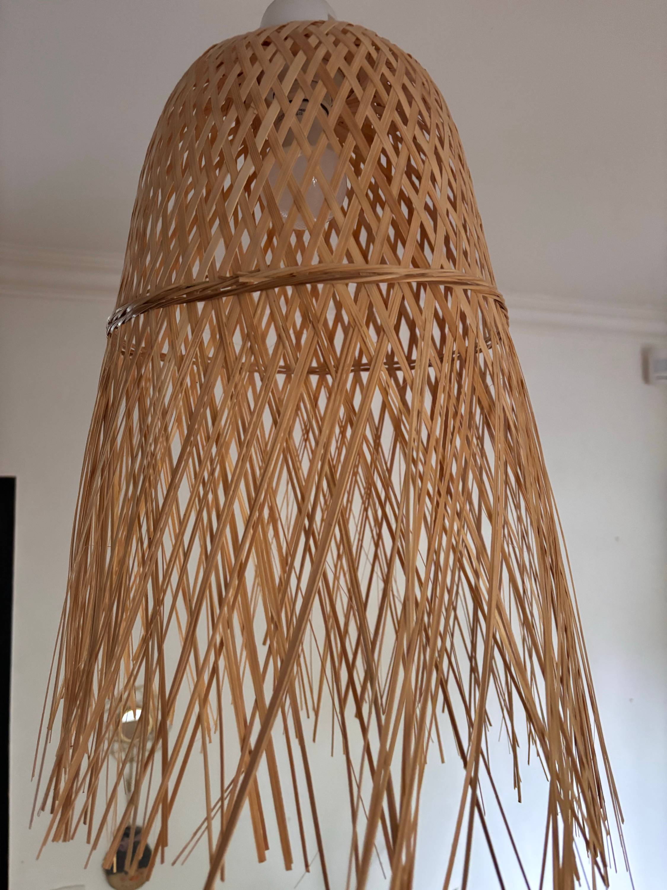 Vends lustre en fibres naturelles