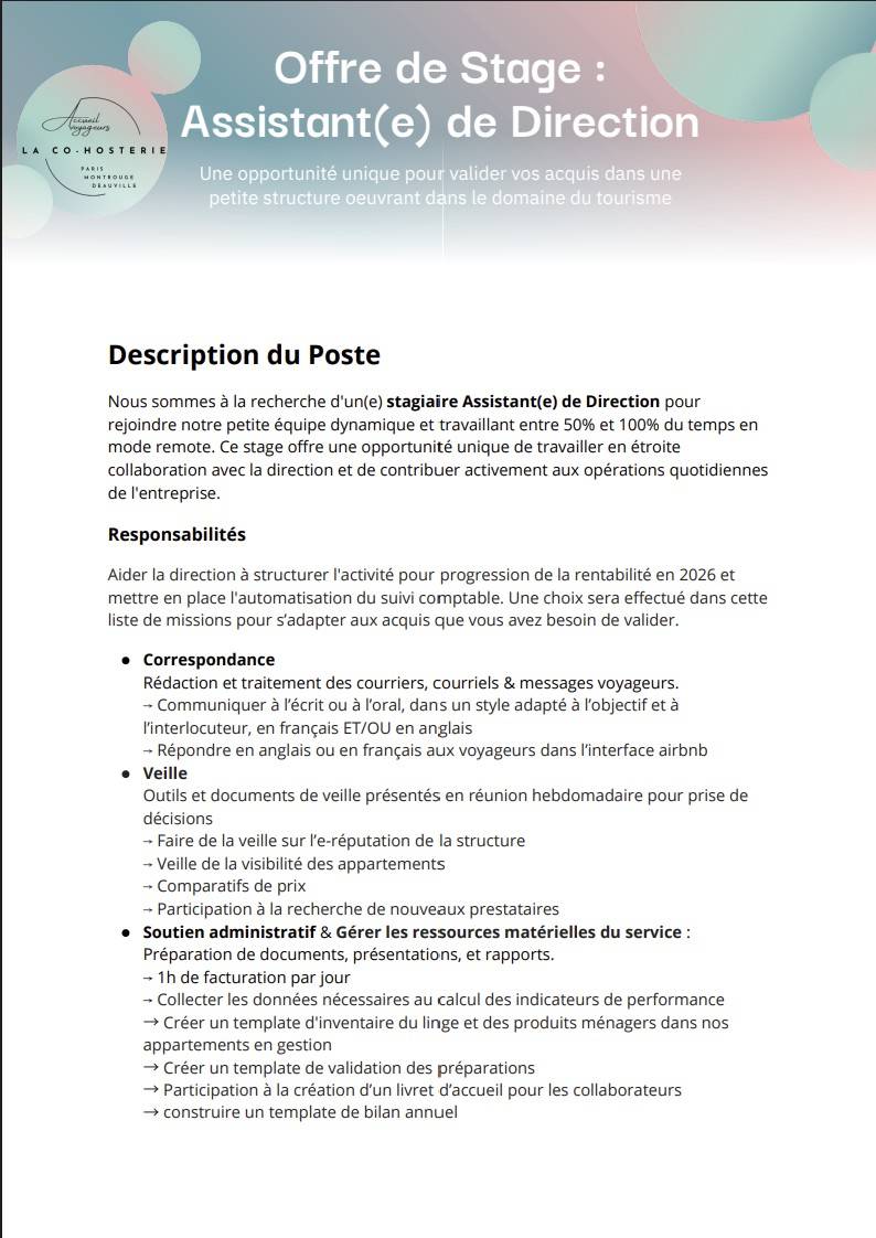 Recrute assistant de direction H/F