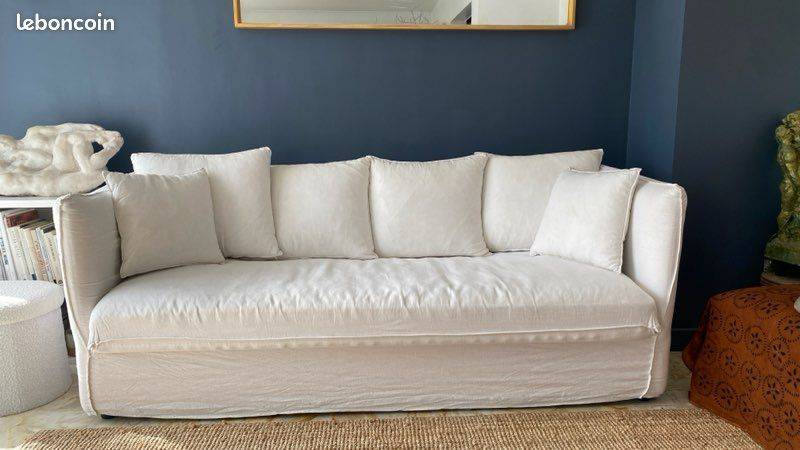 Vends canapé déhoussable blanc Maisons du Monde
