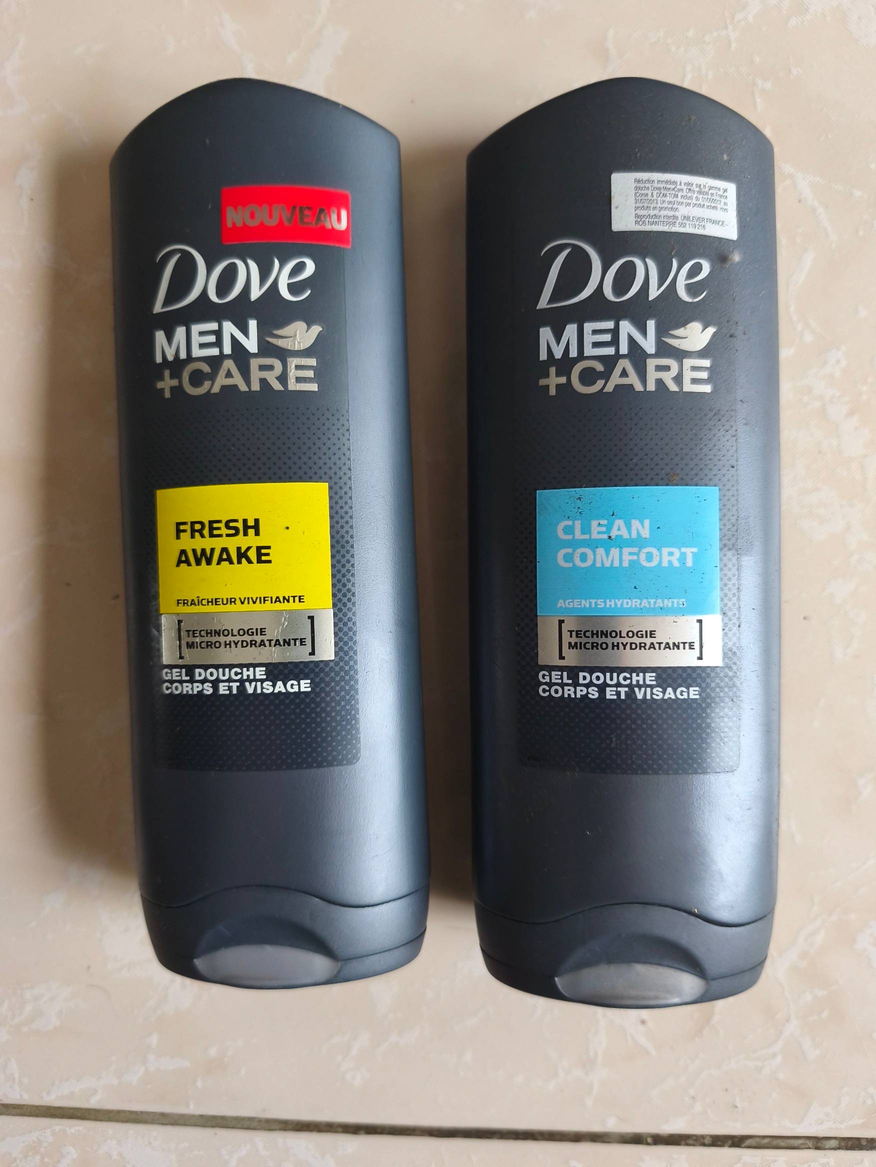 Vends Gels douche Dove Men Care