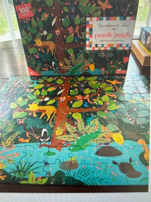 Vends très beau puzzle Jungle 100 pièces