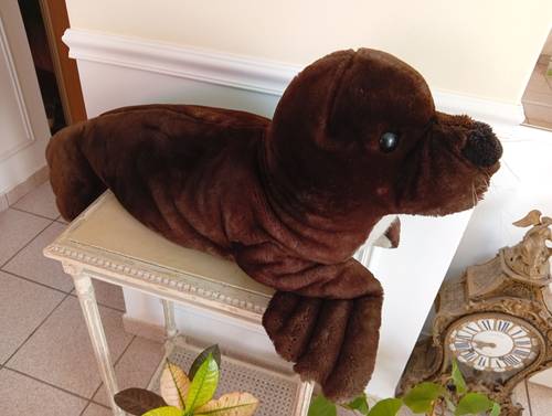 Grande peluche de collection phoque otarie STEIFF, excellent état