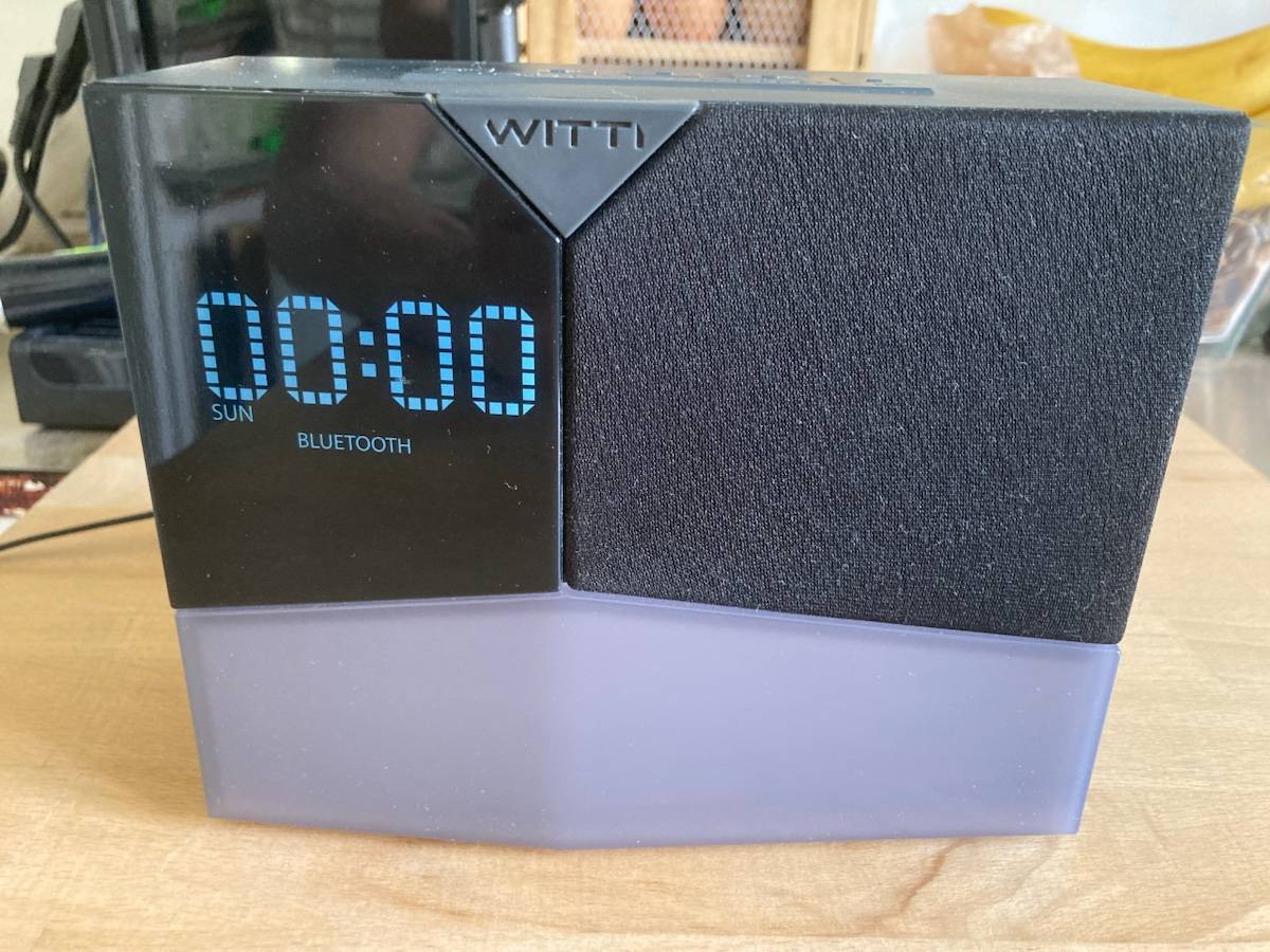 Radio réveil connecté lumineux enceinte