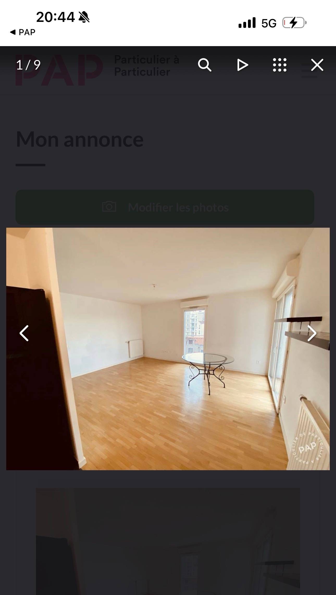 Une photo de l’annonce