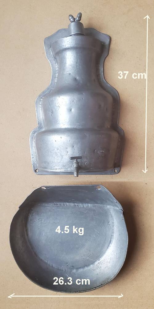 Fontaine rustique en étain 4.5 kg