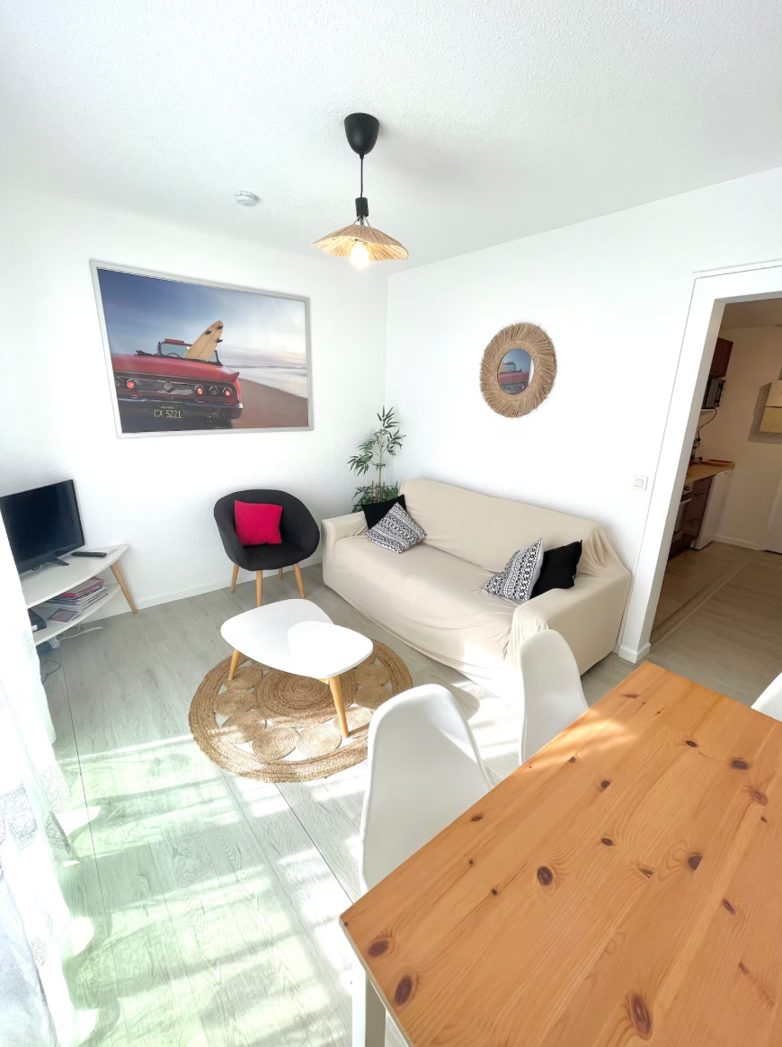 Loue appartement T2 meublé 40m² Biarritz disponible de suite - Bail mobilité ou étudiant