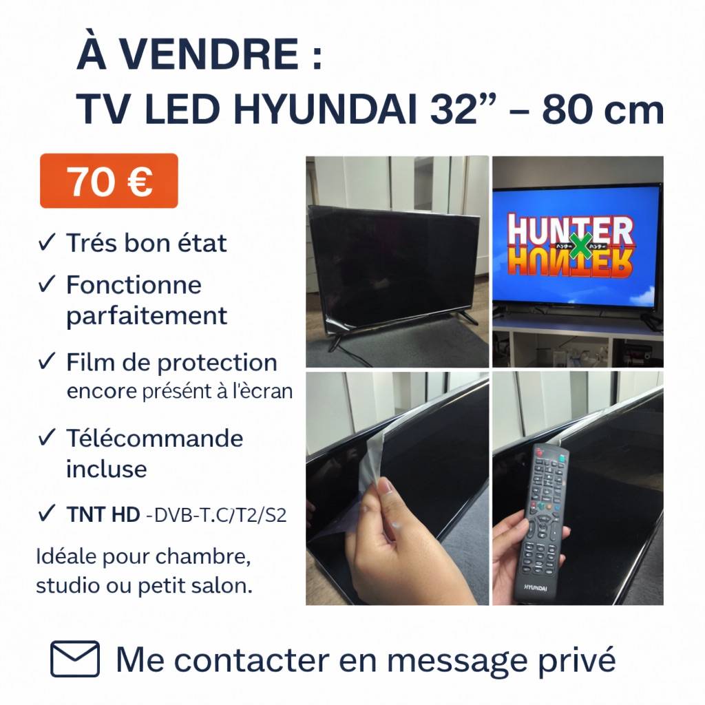 Vends télévision