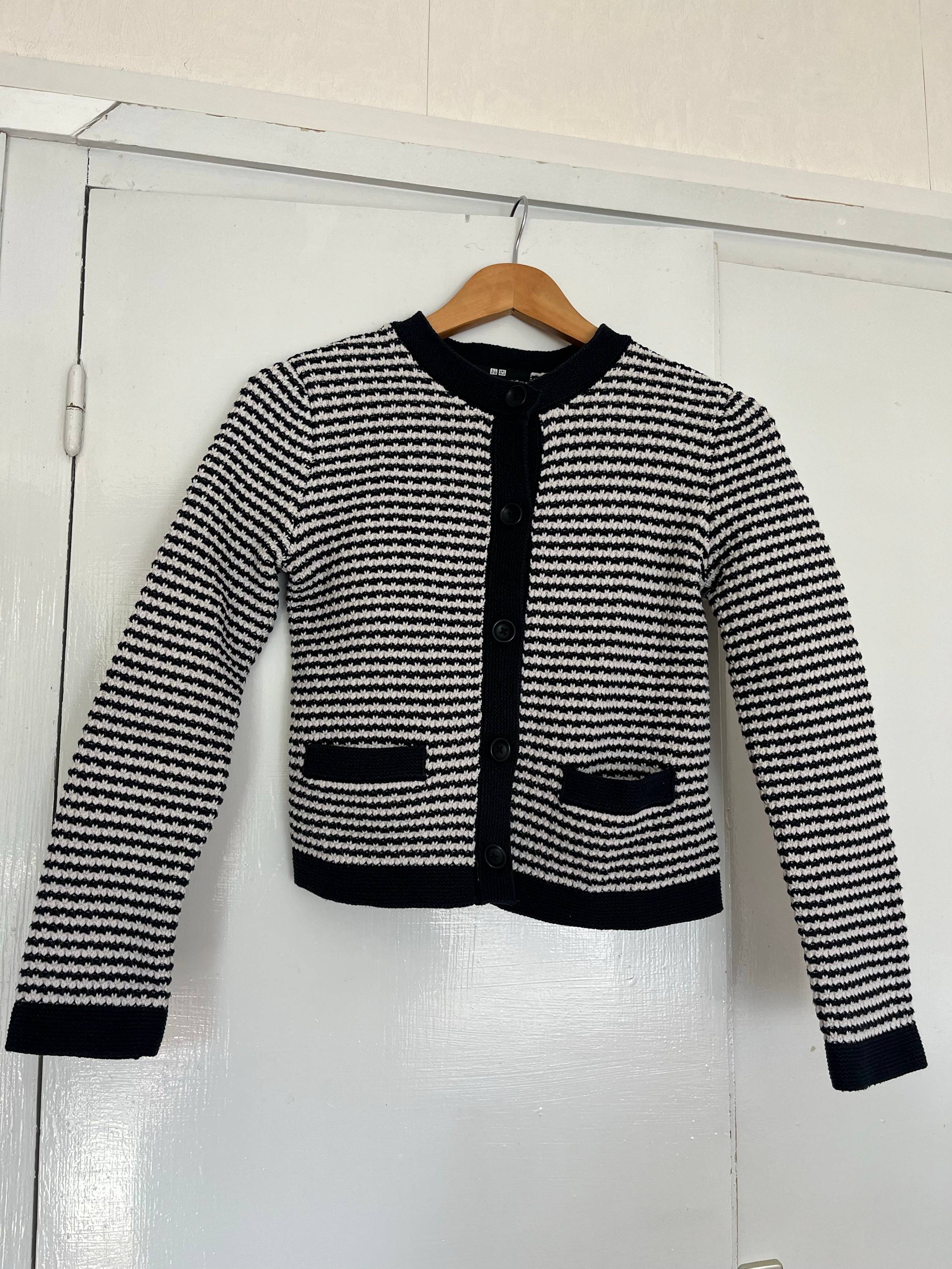 Vends cardigan noir et blanc - Uniqlo - Taille XS