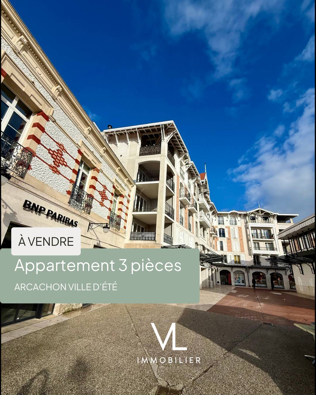 Vends appartement - 67m² - Arcachon hypercentre
