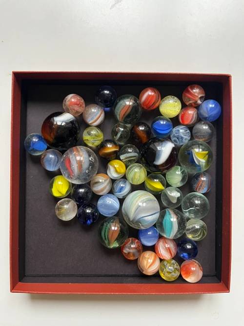 Lot de billes en verre