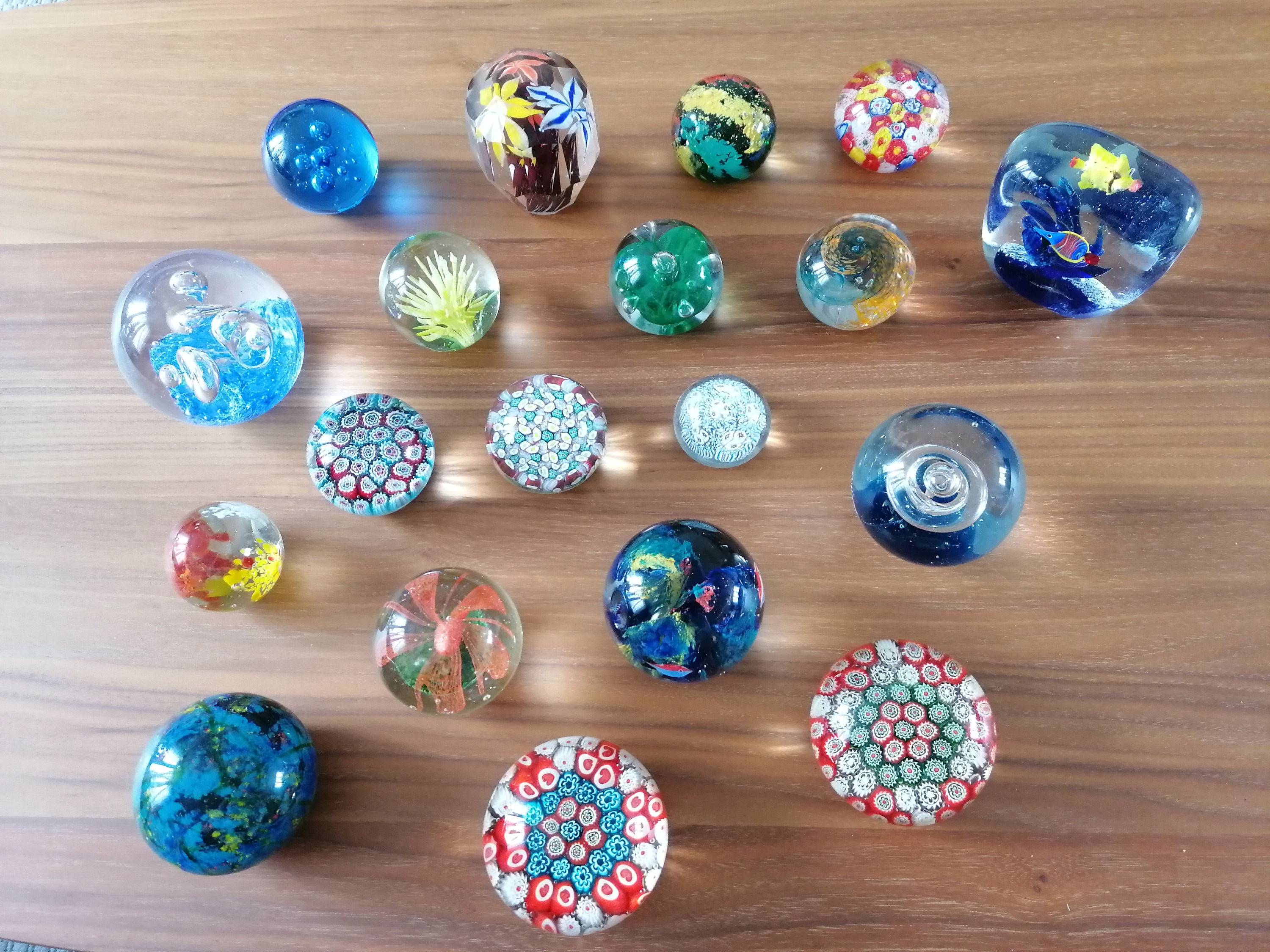Lot boules Sulfures Presse papier