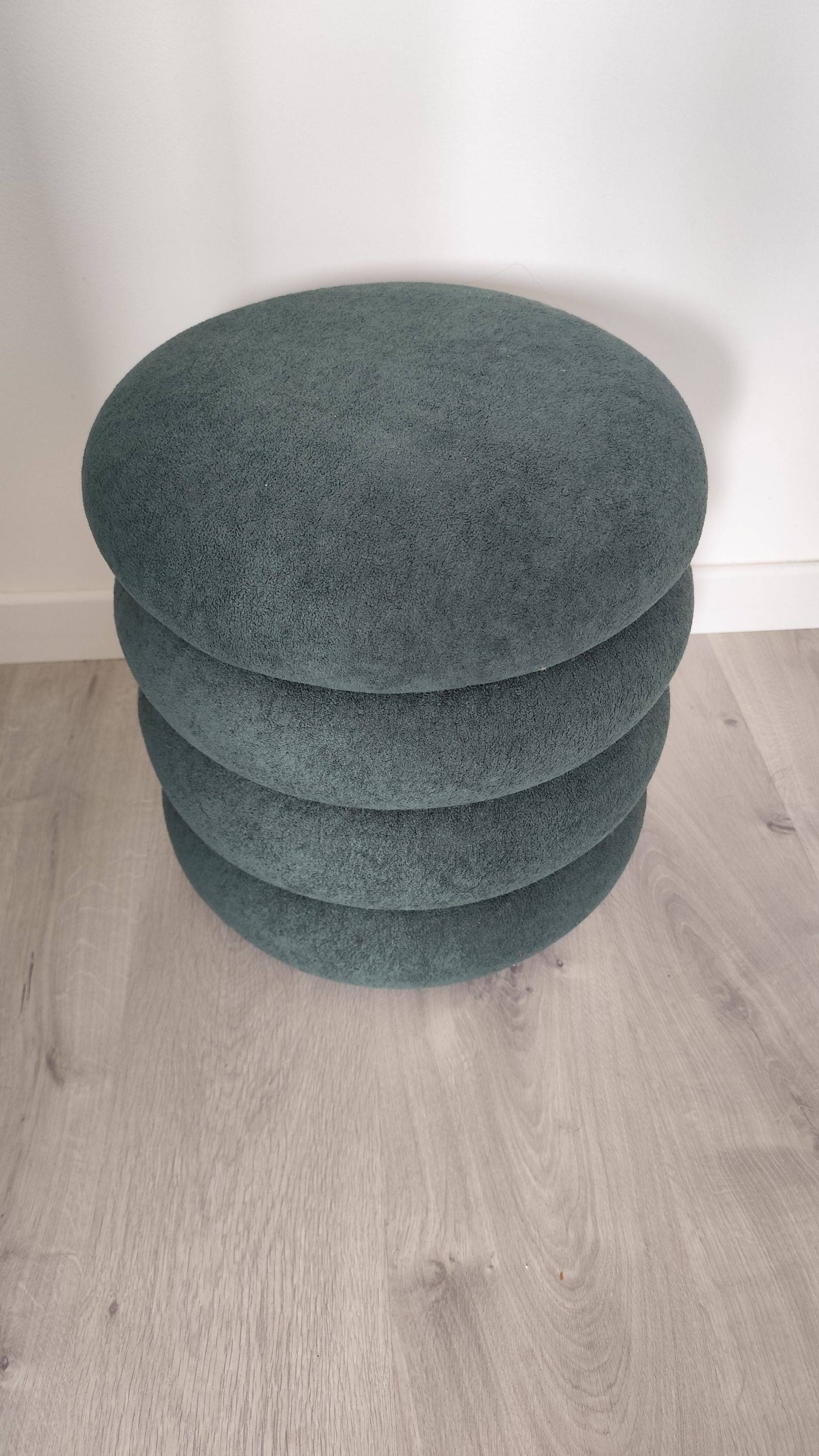 Pouf vert canard