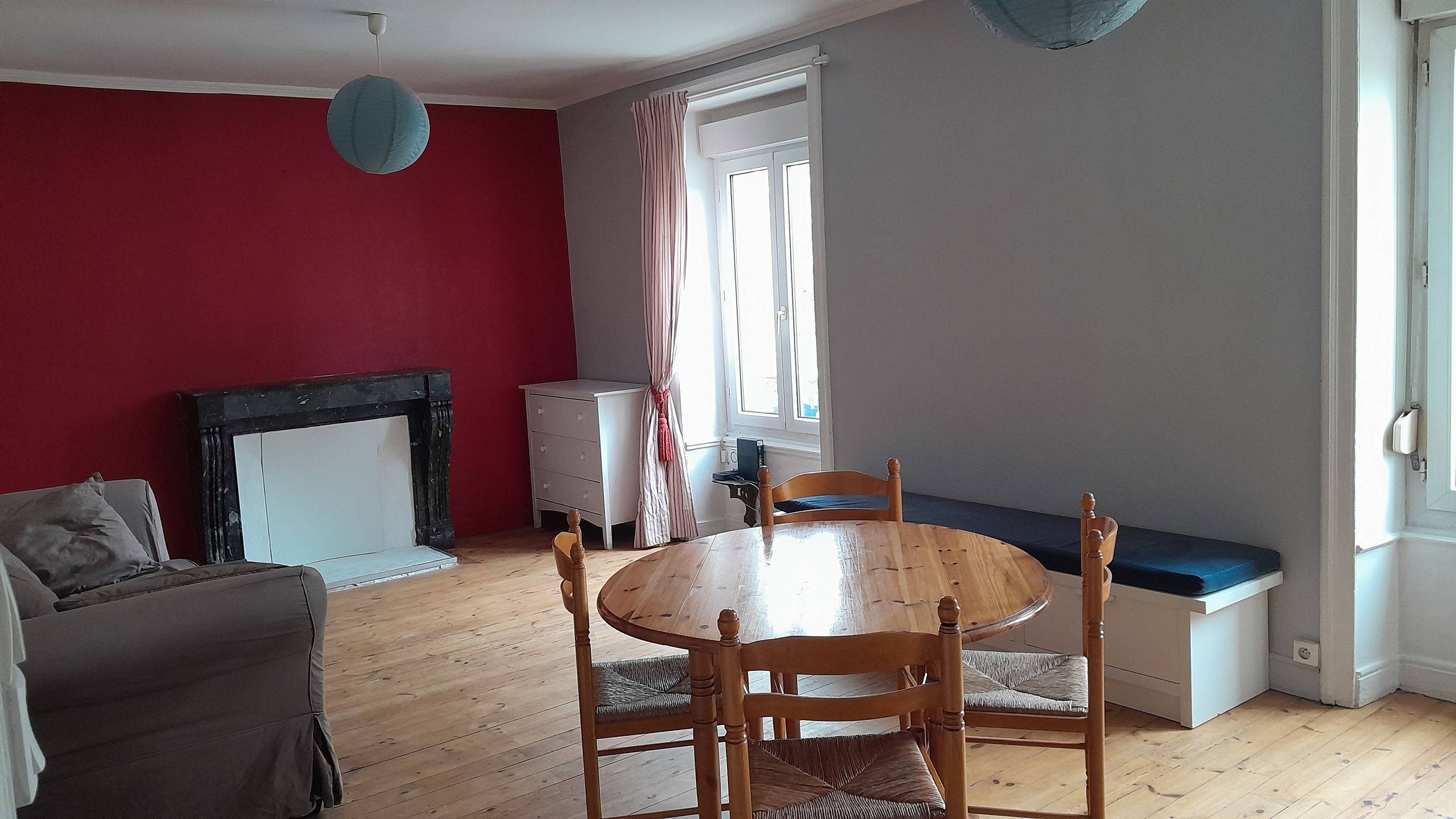 Loue appartement T3 - 75m² - meublé - 2 chambres (colocation possible) Vannes (56)