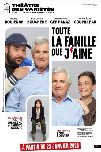Vends 2 places pour le spectacle Toute la famille que j’aime le 21 mars