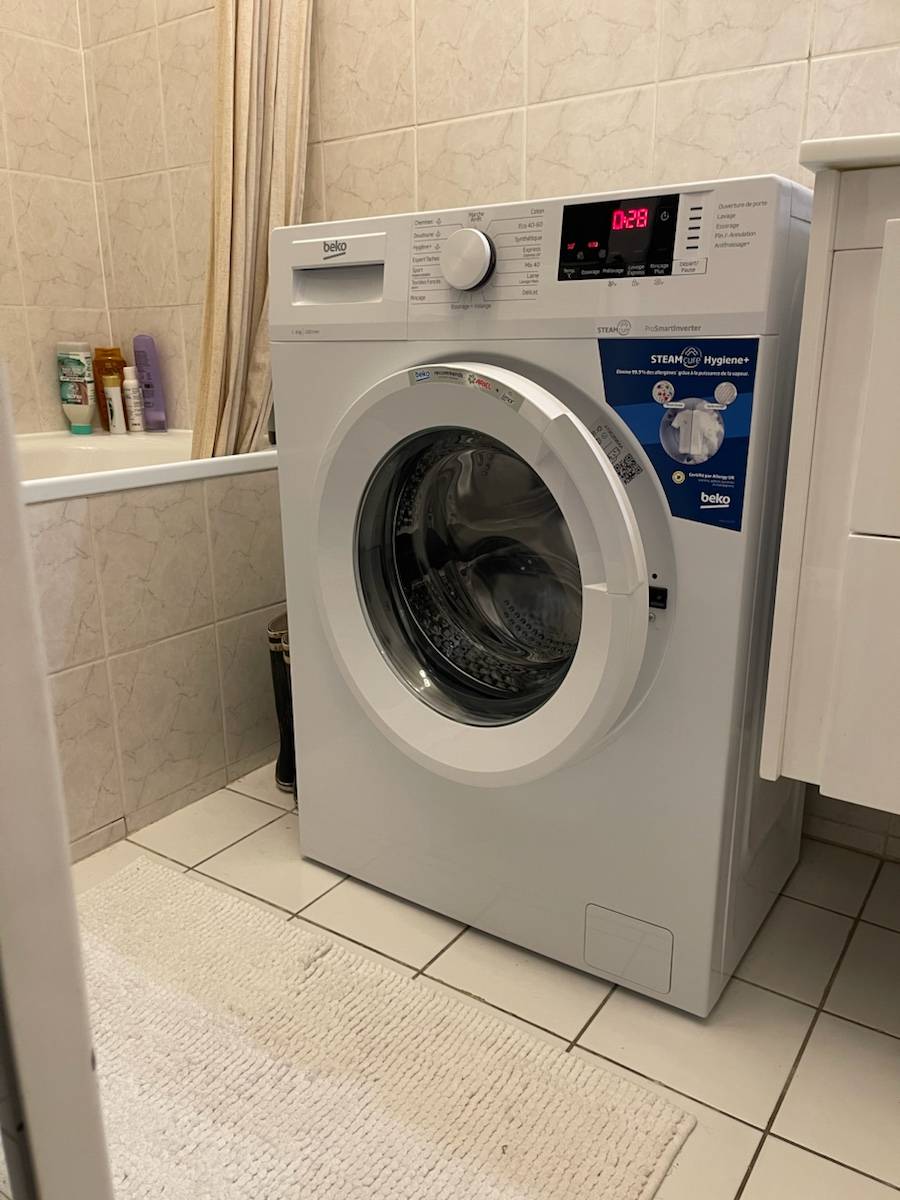 Vends lave-linge Beko faible profondeur 44 cm