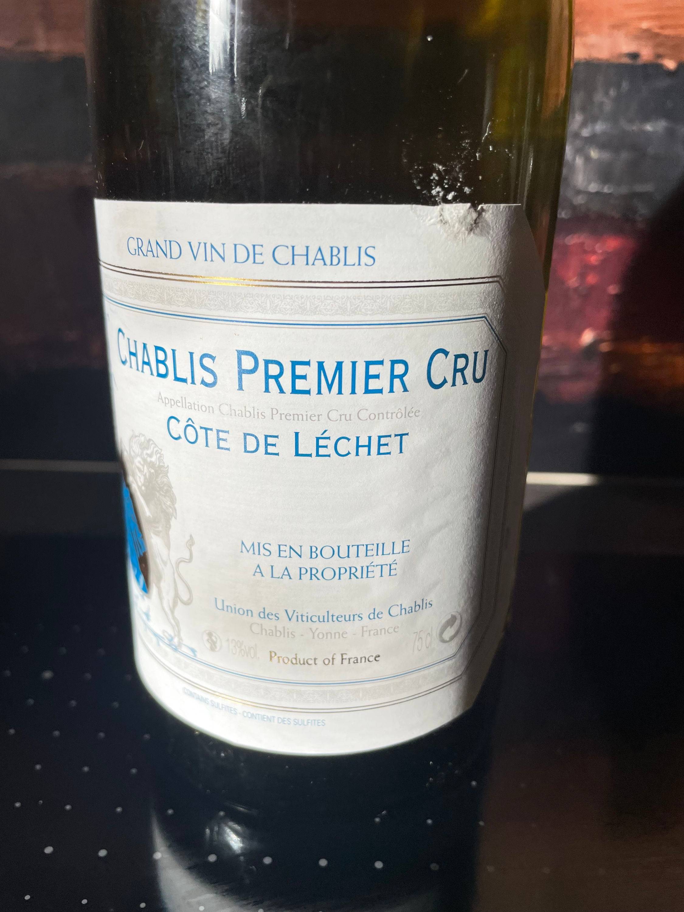 1 Bt Chablis 1er Cru 2013 Cote de Lechet