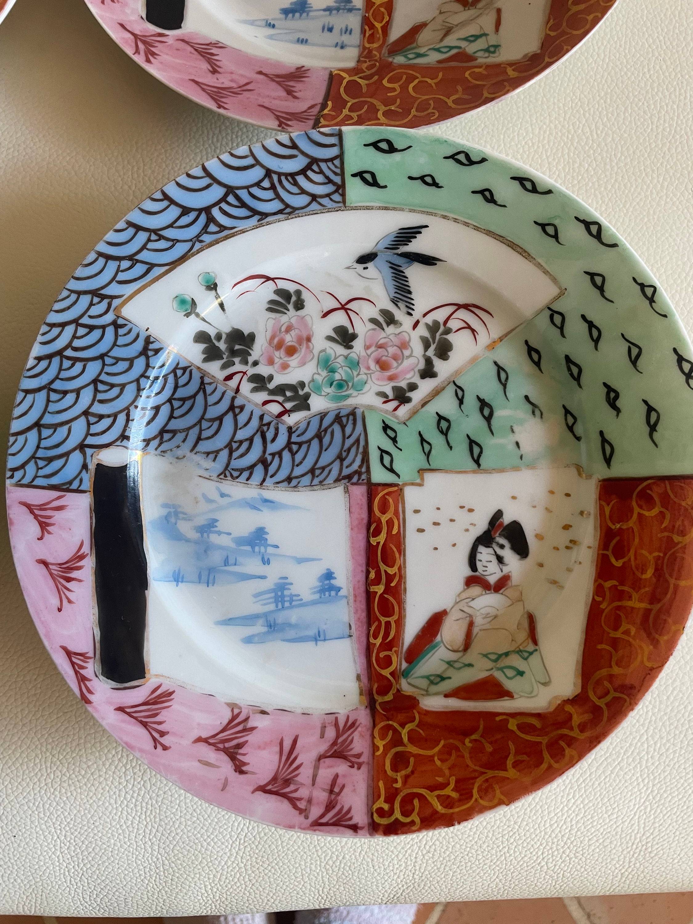 Vends lot petites assiettes chinoises