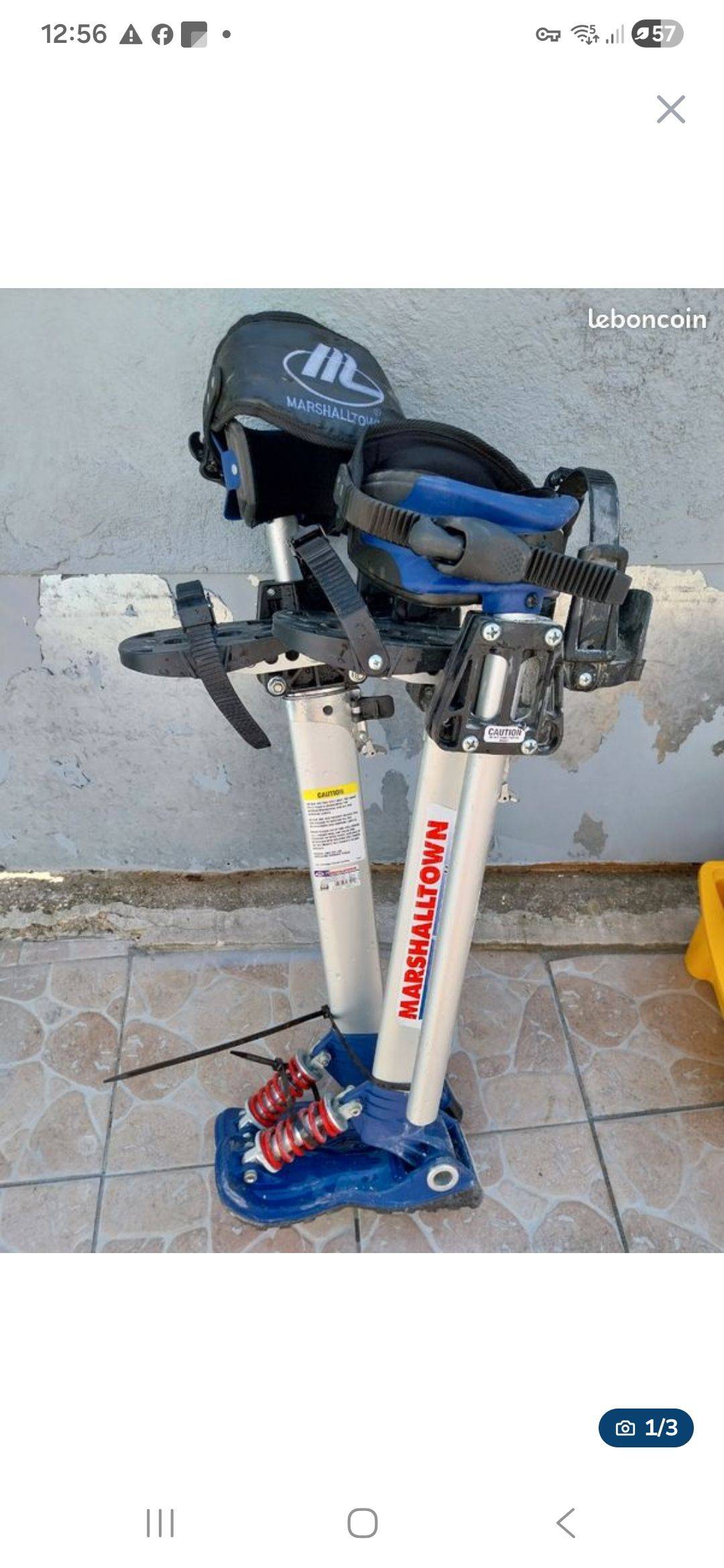 Vends échasses de travail plaquiste Marshalltown Skywalker ajustables