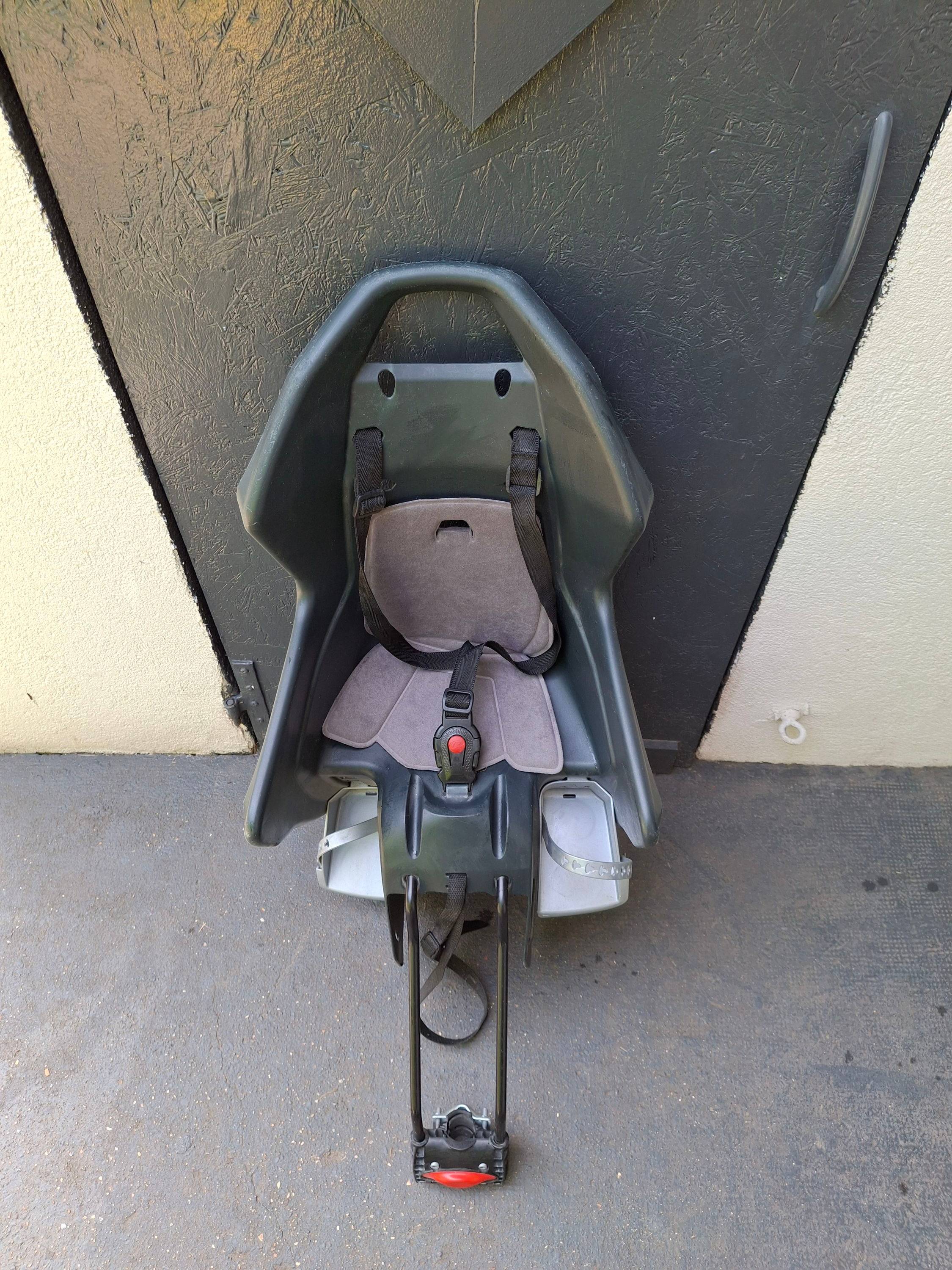 Vends siège bébé vélo Polisport fixation cadre gris