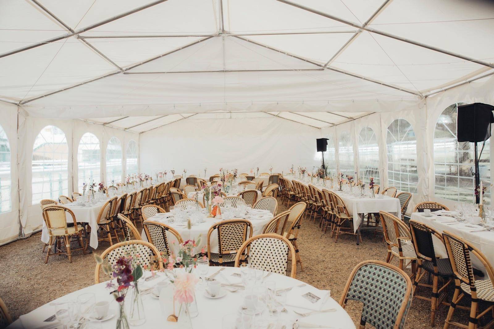 Propose tente de réception professionnelle de 64 à 256 m2 pour mariage et événement