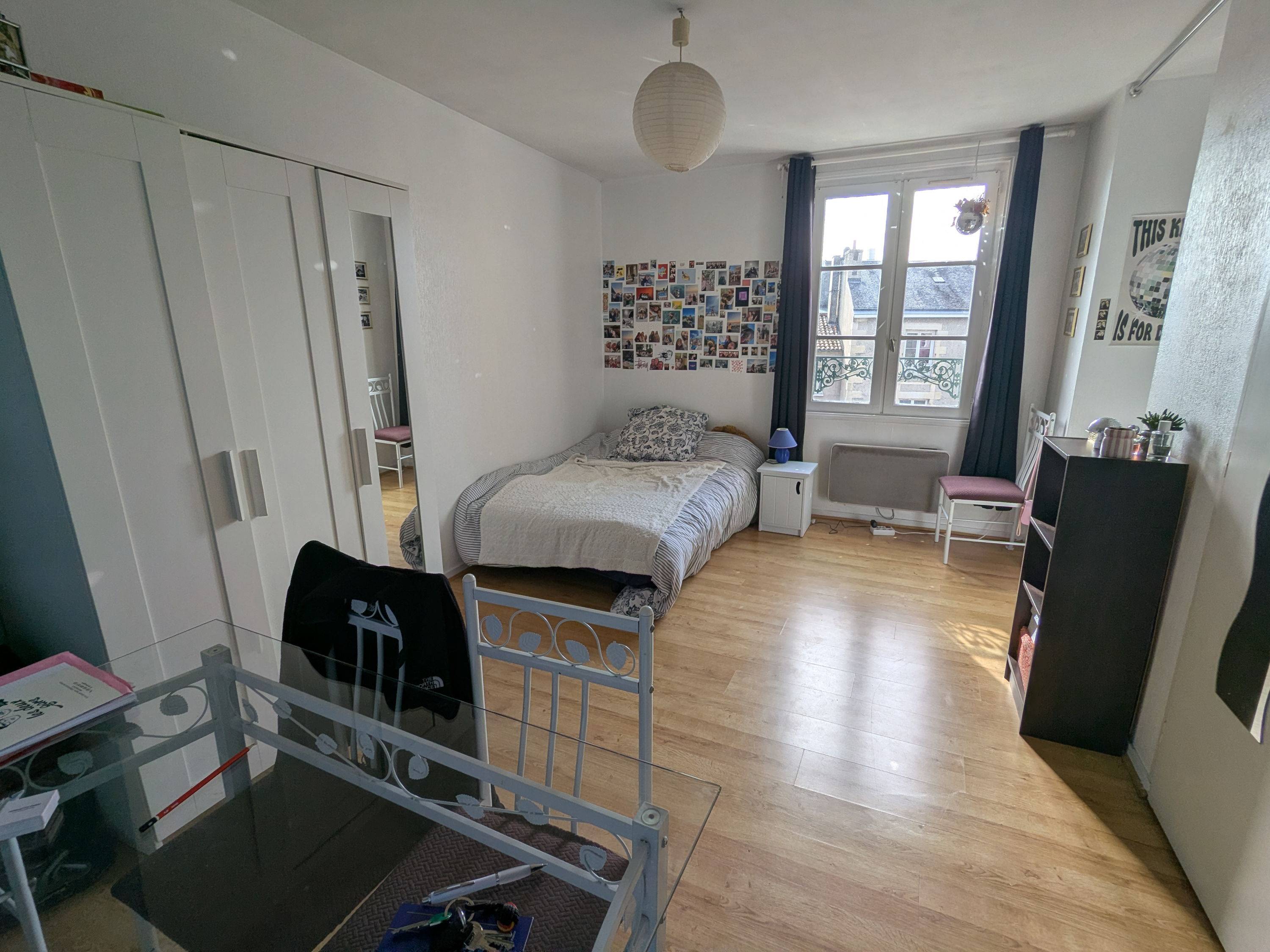 Loue studio meublé 20m² à Poitiers centre ville (86)