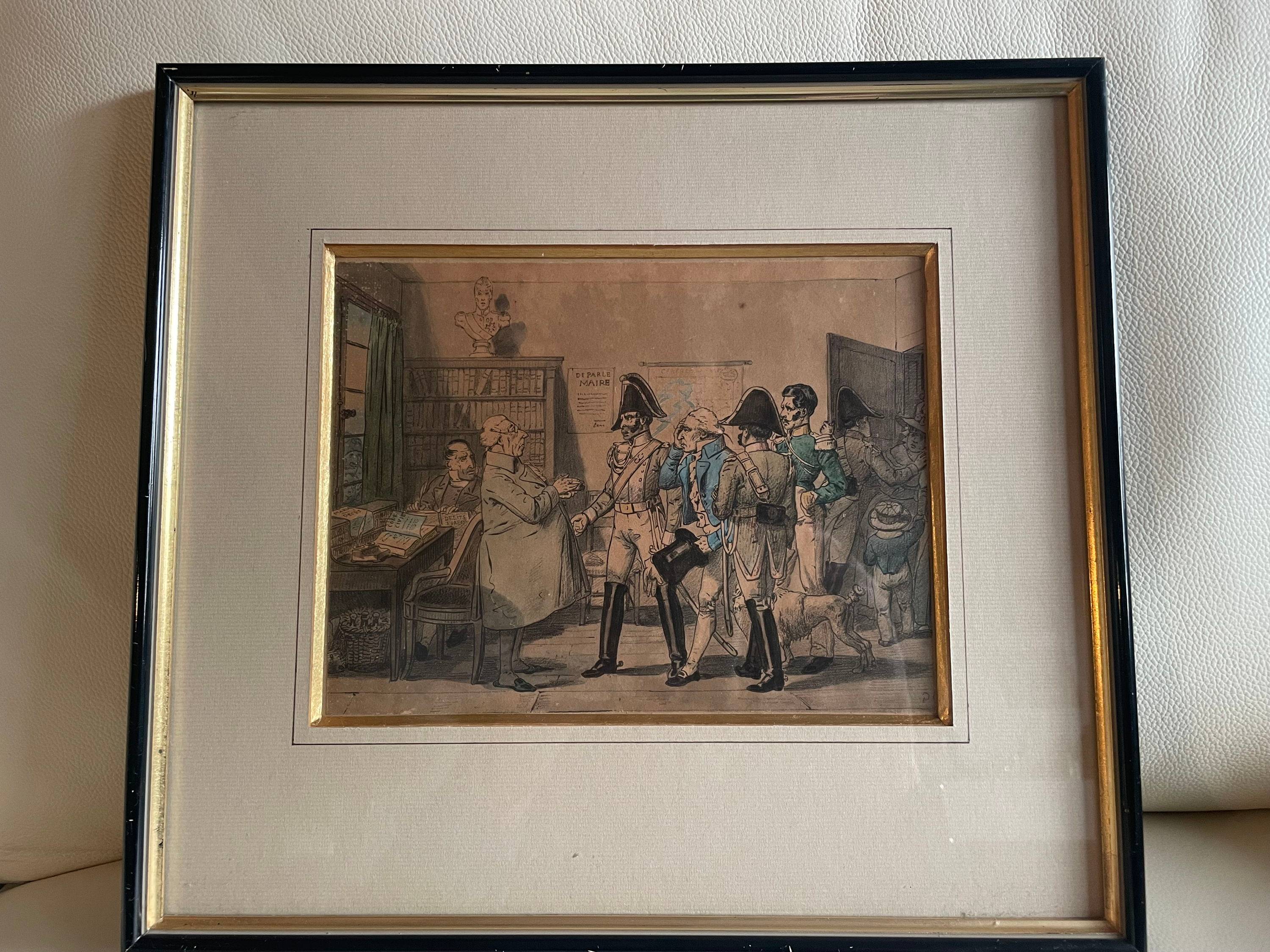Vends 2 lithographies de Grandville