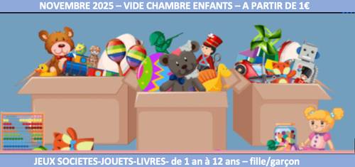 Vide chambre enfants : jeux/jouets/livres/kits construction/DVDs, prix à partir de 1€