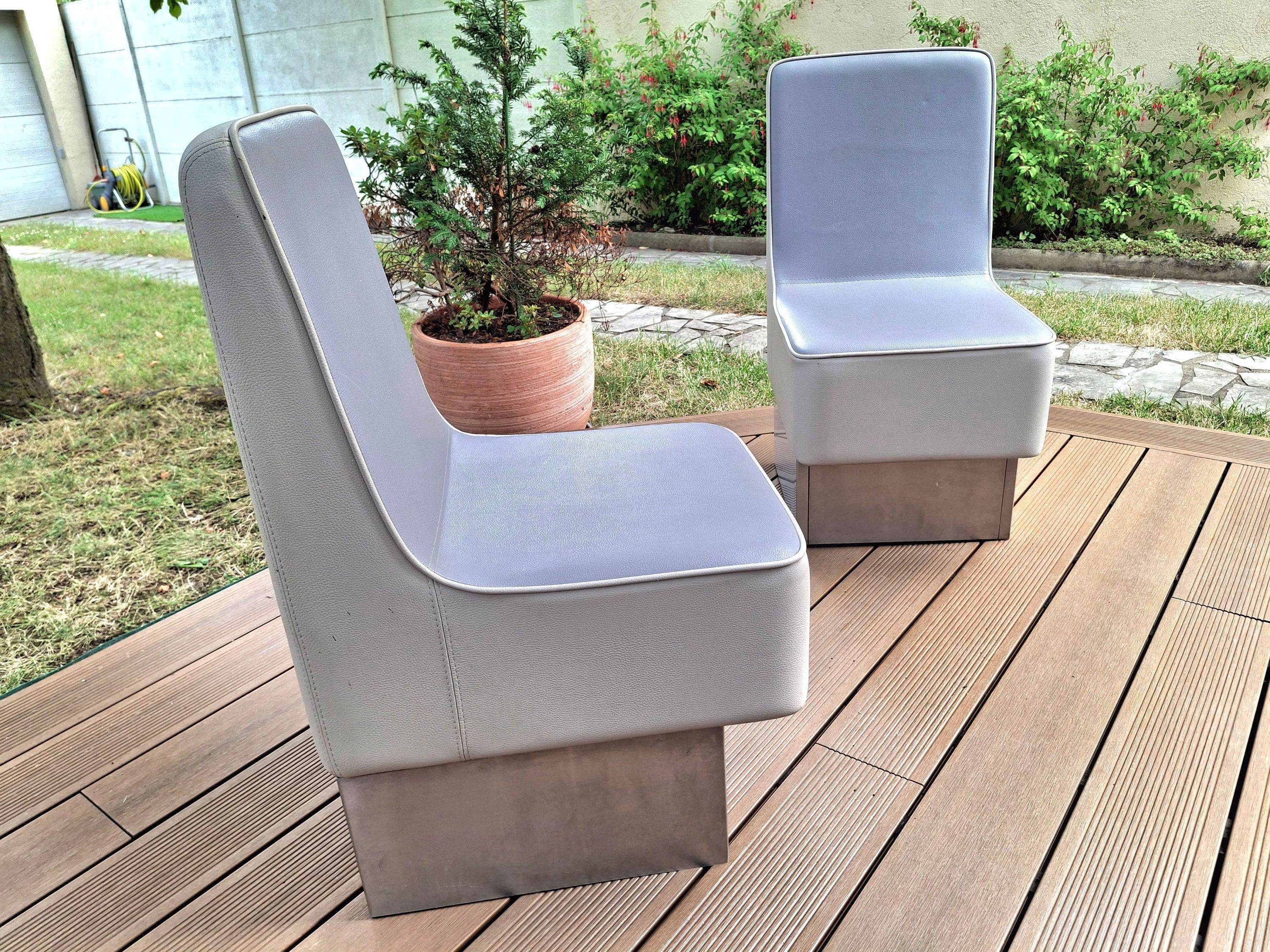 Vends lot de 2 fauteuils design lounge