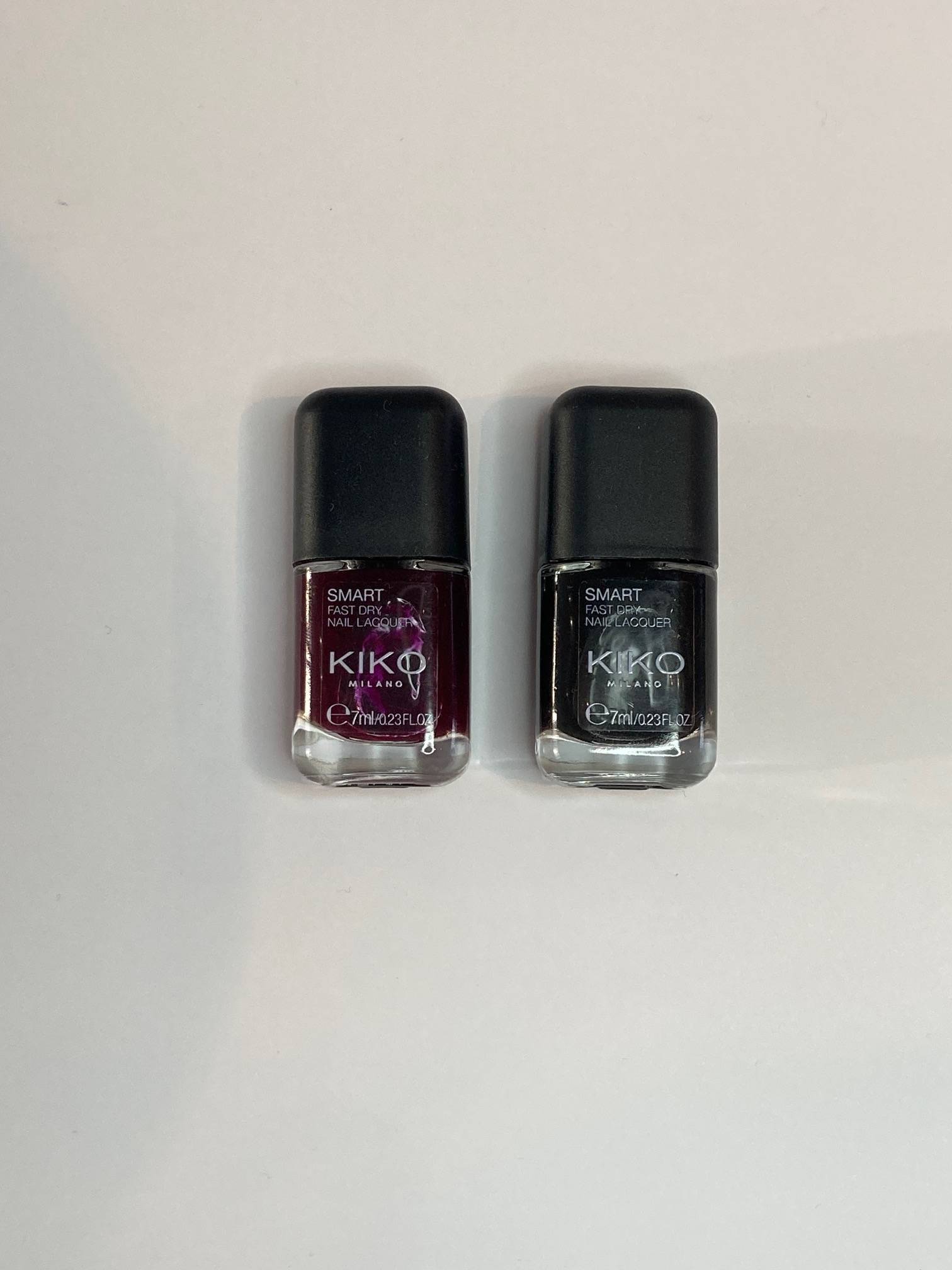 Vends lot de 2 vernis KIKO Milano – Smart Fast Dry Nail Lacquer