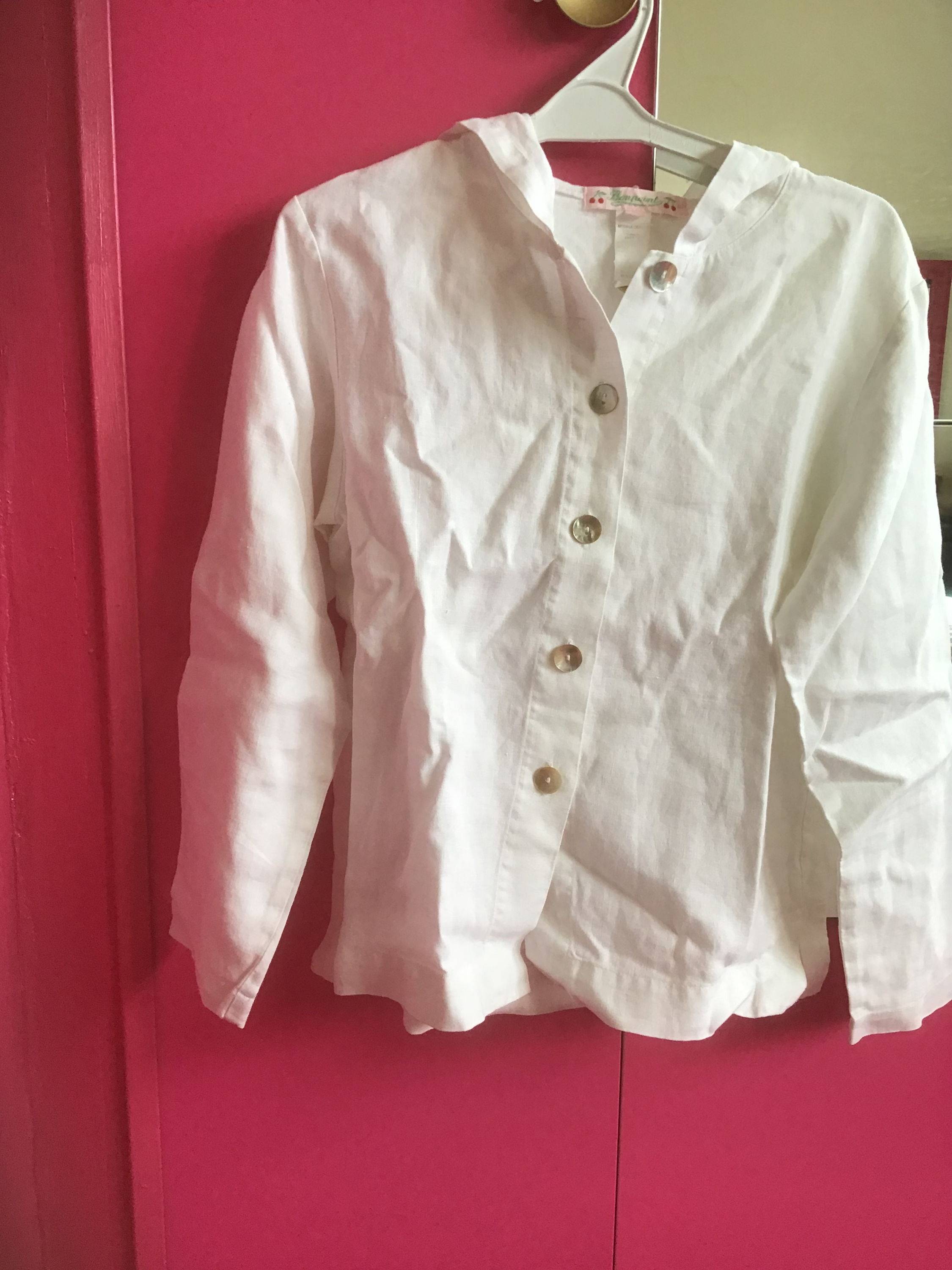 Vends chemisier blanc Bonpoint - Taille 8 ans