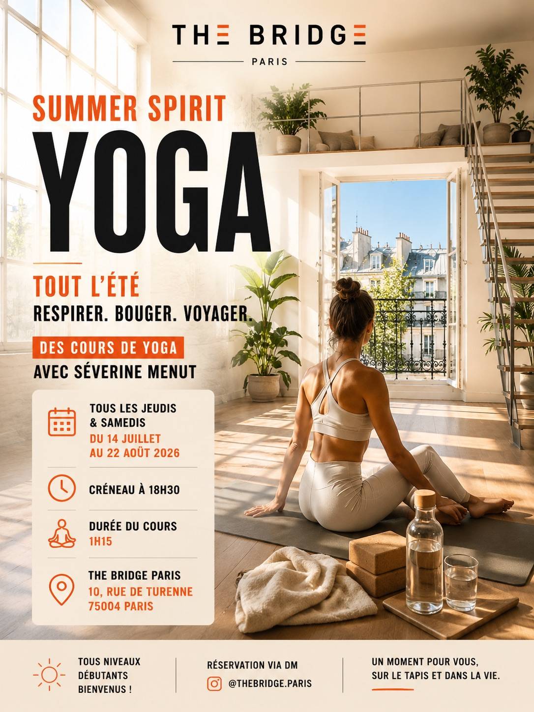 Propose cours particulier de yoga à Paris 3ème