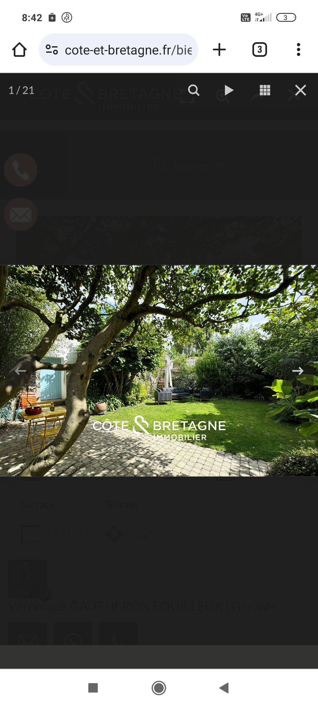 Une photo de l’annonce