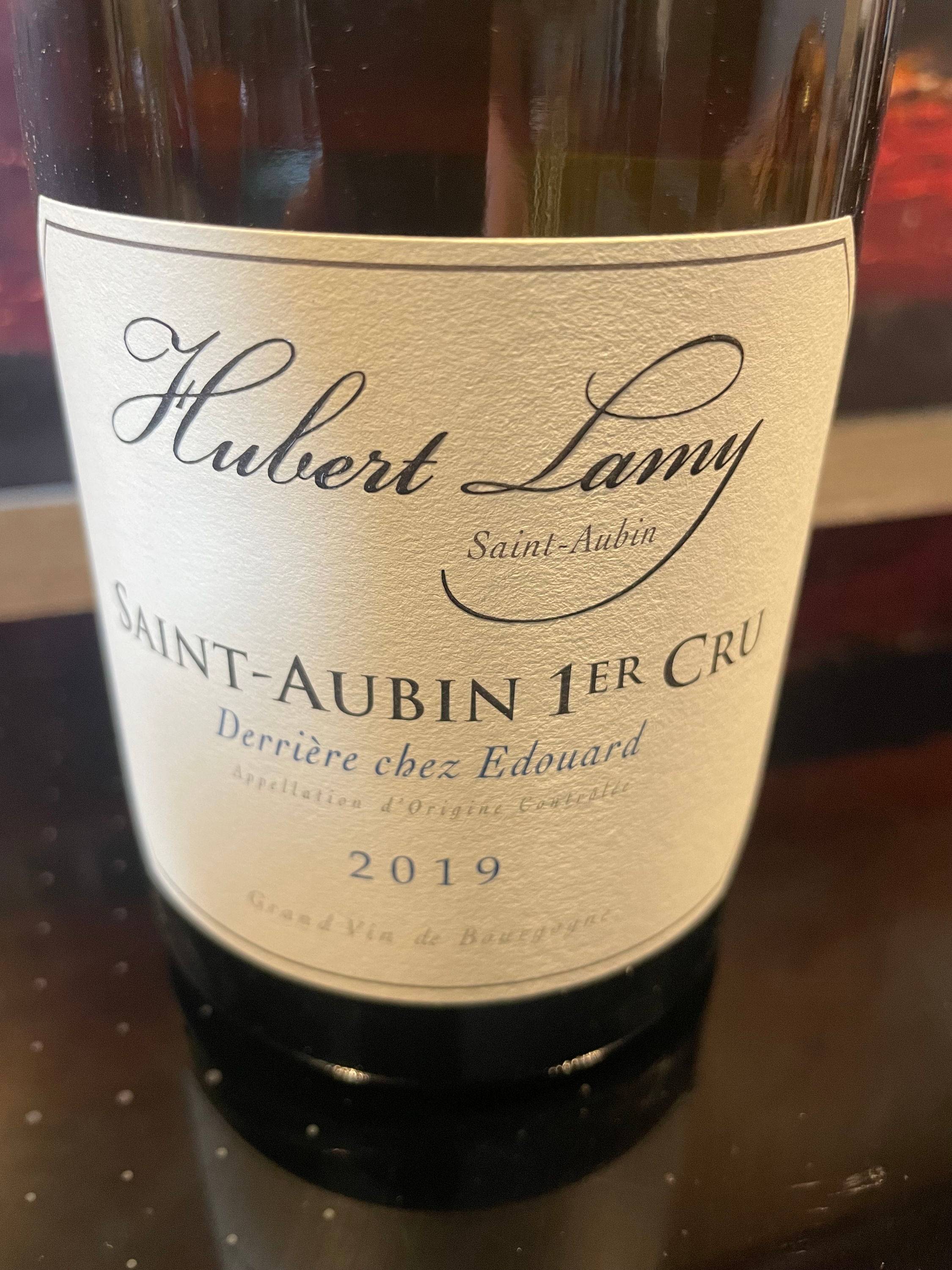 Vends 1 Bouteille Saint-Aubin 2019 derrière chez Edouard Hubert Lamy Bourgogne Blanc