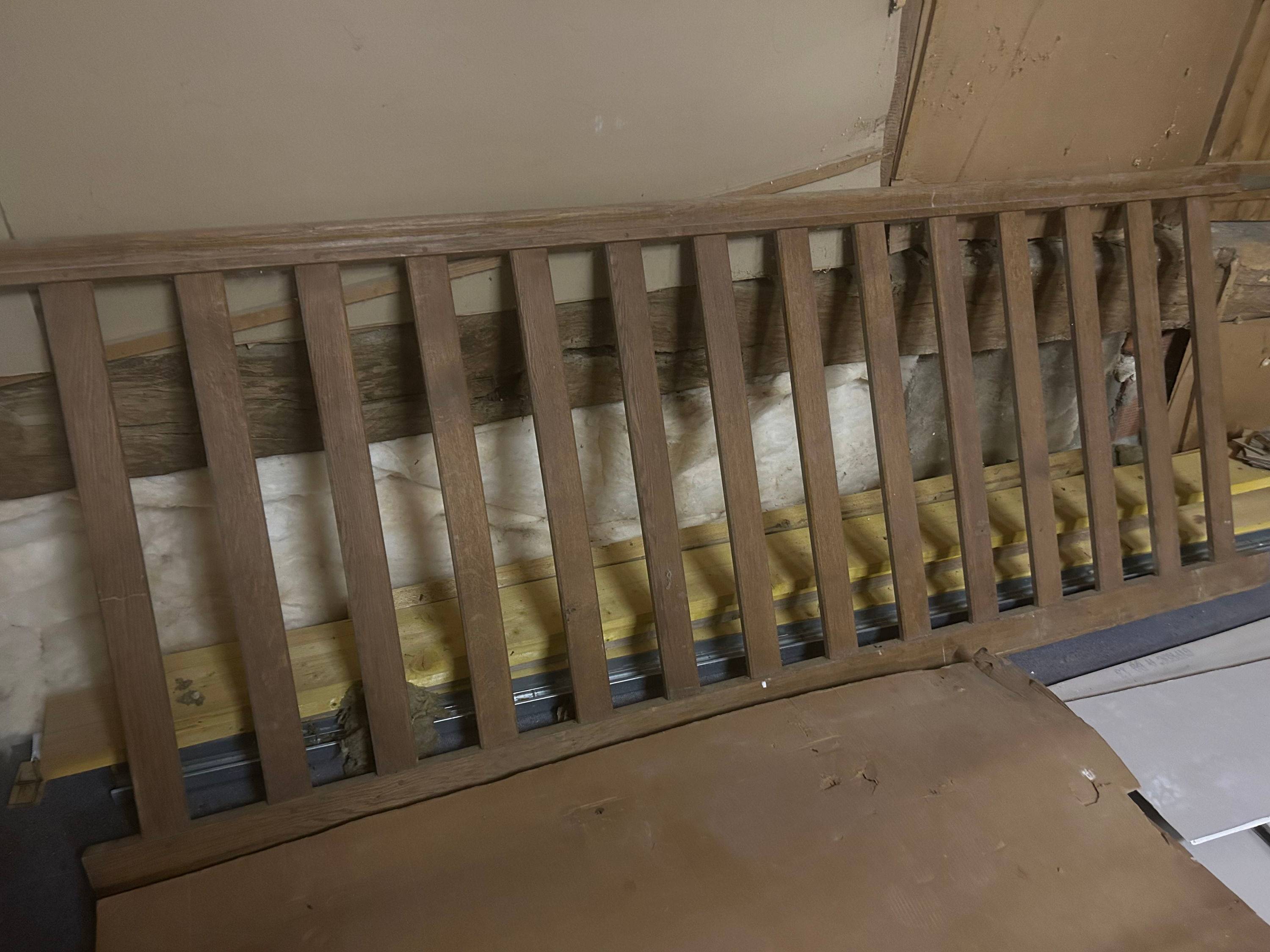 Vends garde-fou/rambarde en chêne