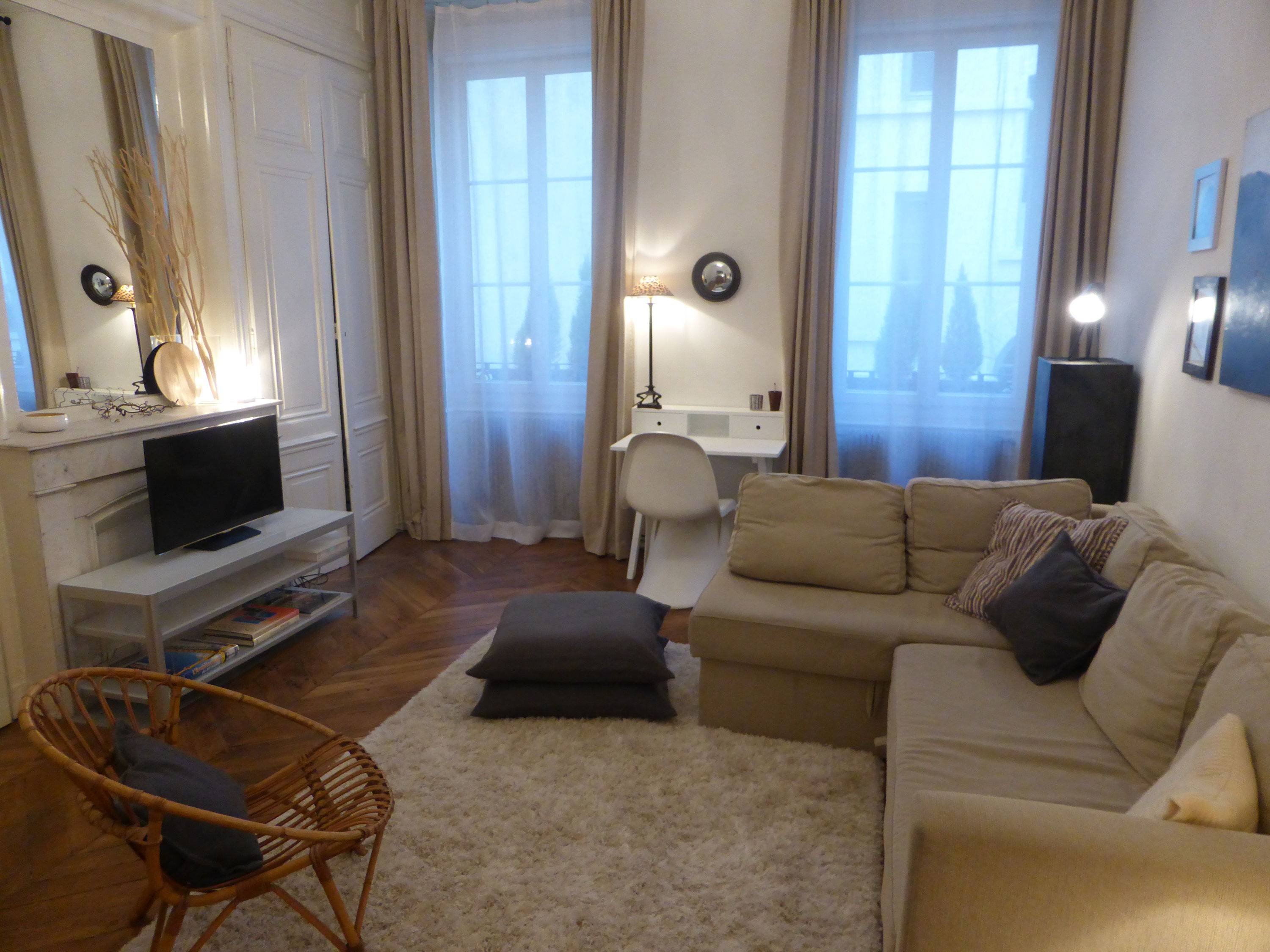 Loue appartement de charme HYPERCENTRE - 72m² - Lyon 2ème quartier d’Ainay