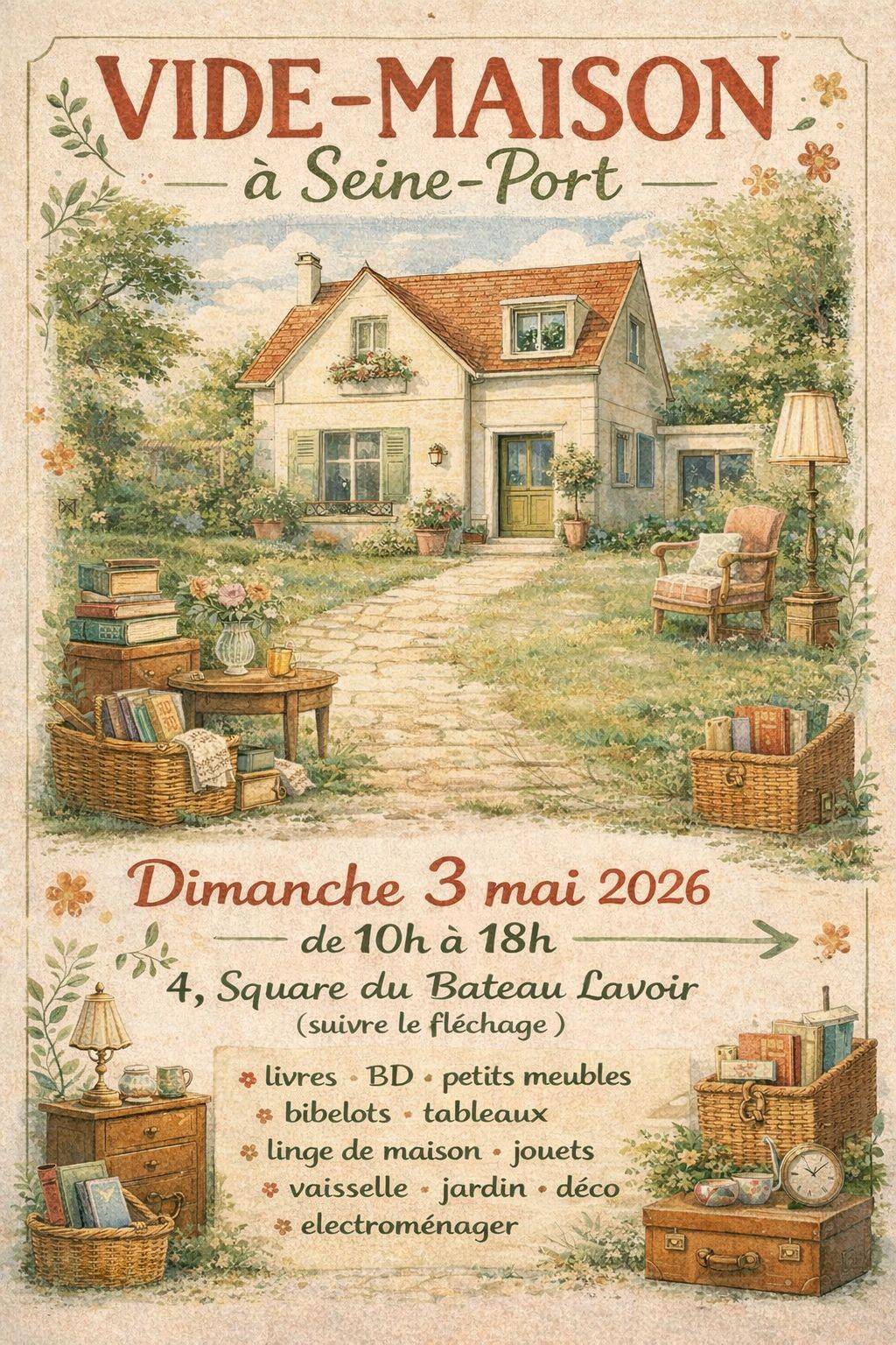 Propose vide-maison à Seine-Port en Seine-et-Marne